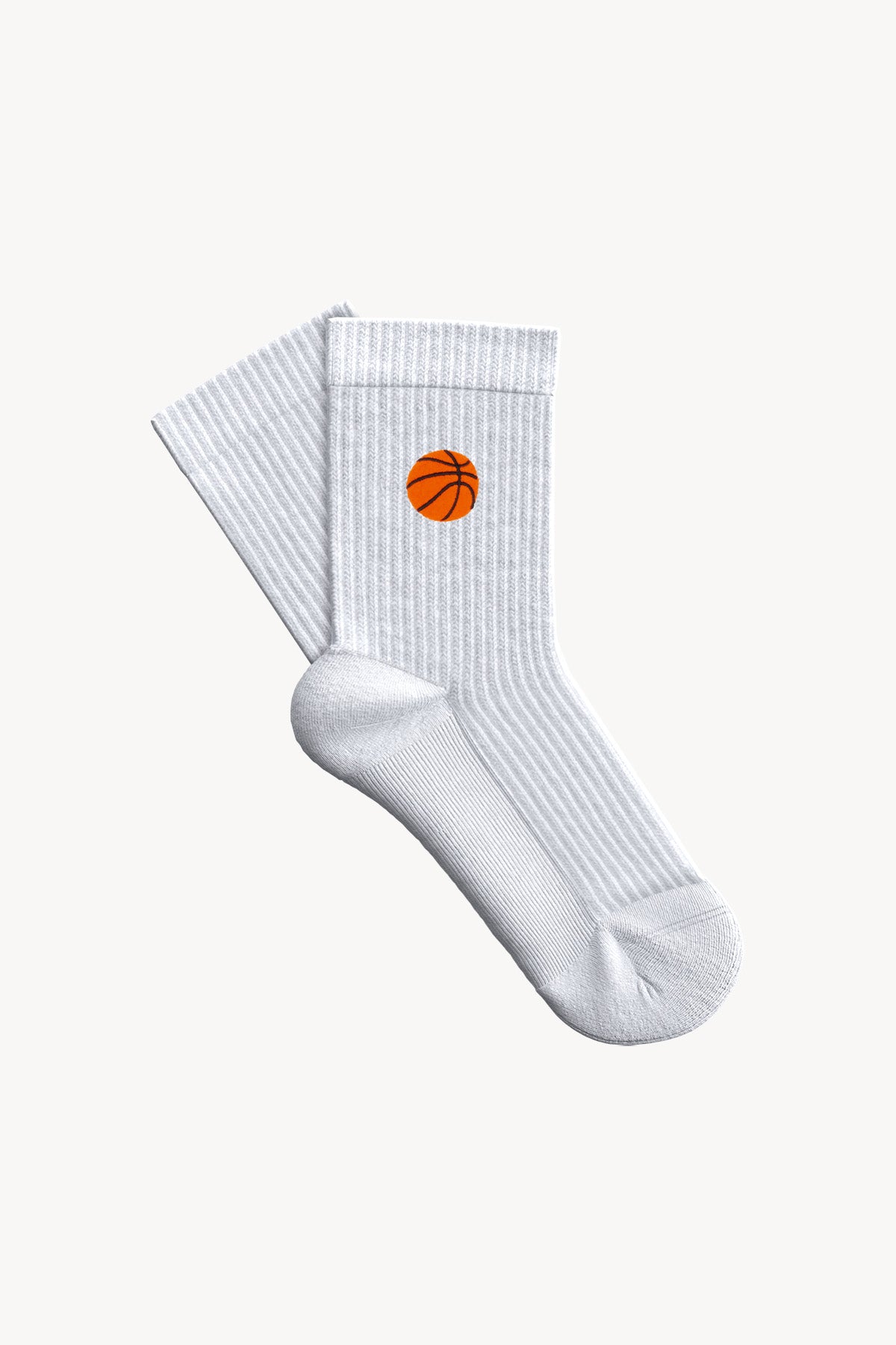 Basketball Havlu Çorap - Beyaz