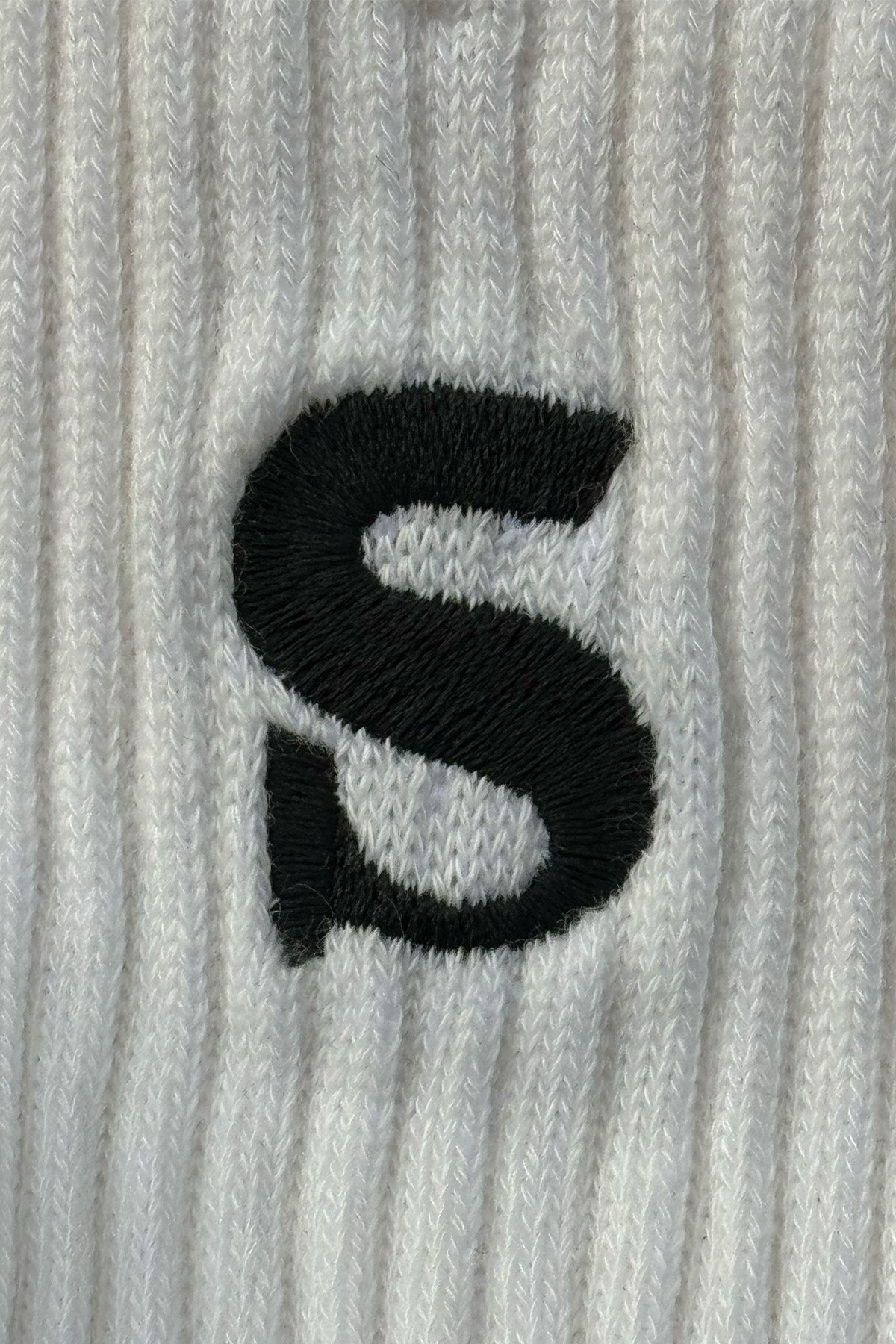 Socrates Logo Havlu Çorap - Beyaz