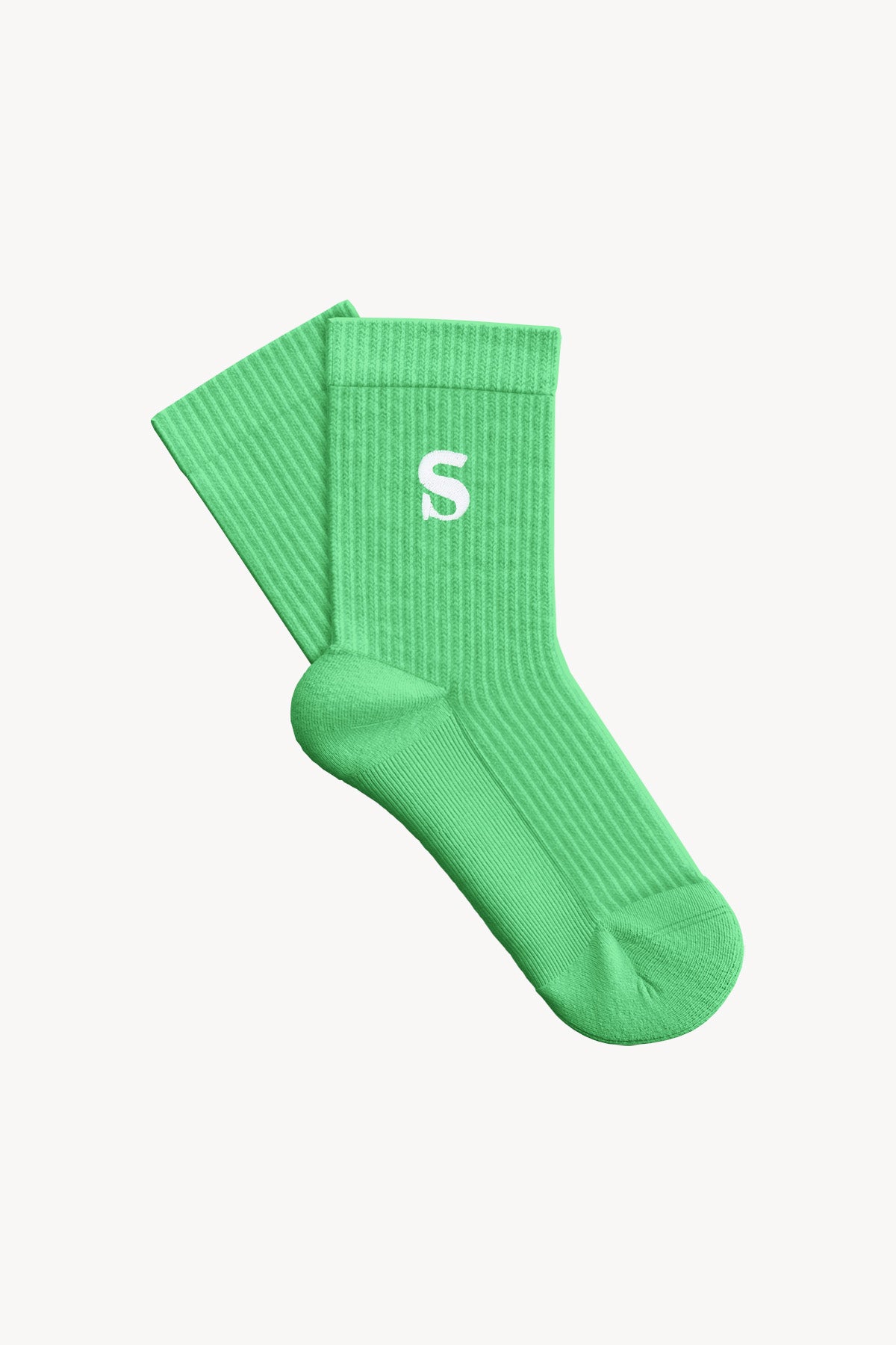 Socrates Logo Havlu Çorap - Yeşil