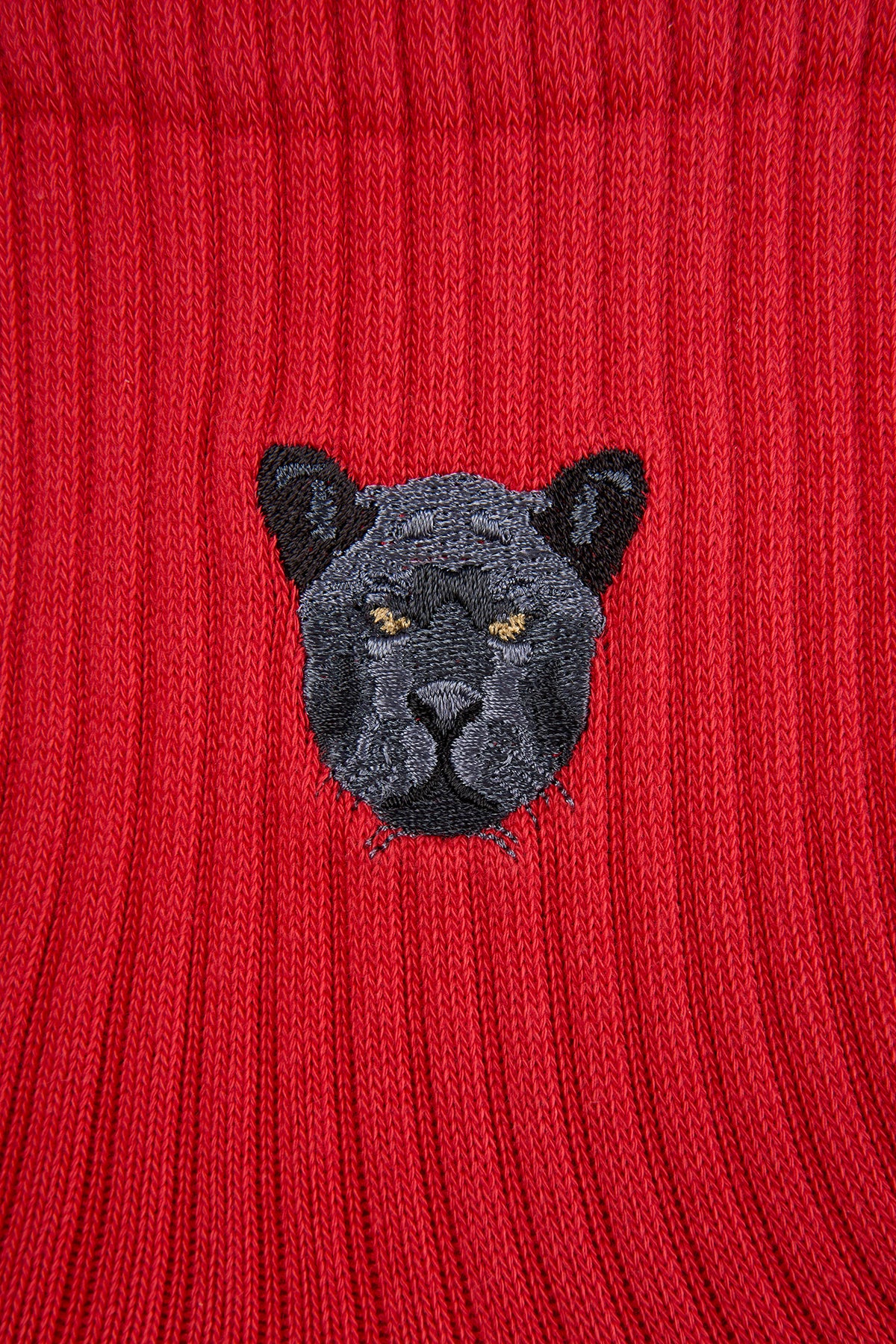 Jaguar Havlu Çorap - Kırmızı