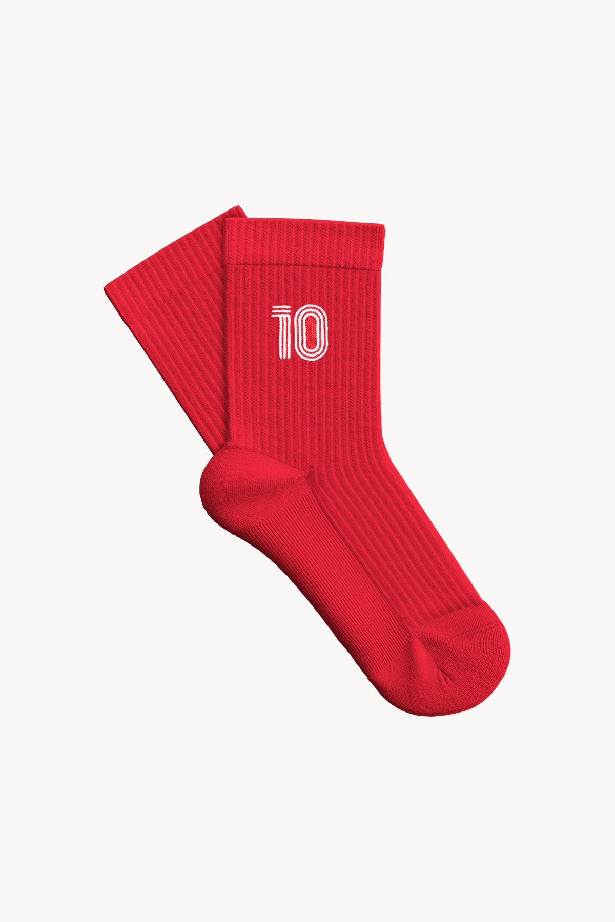 Türkiye 10 Havlu Çorap - Kırmızı