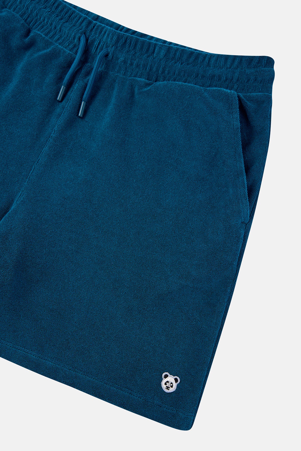 Panda Terry Erkek Şort - Petrol Yeşili