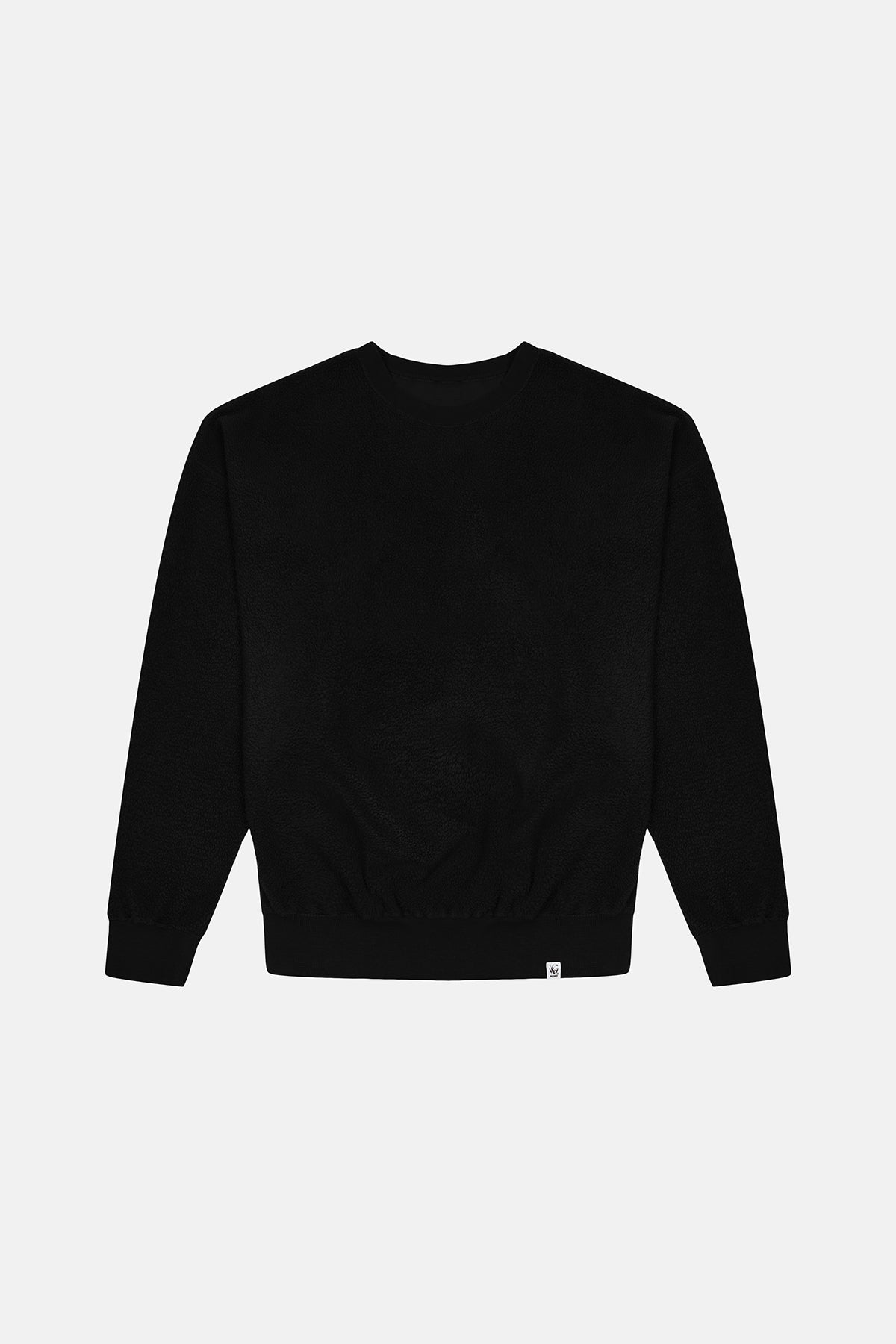 Teddy Çift Taraflı Sweatshirt - Siyah