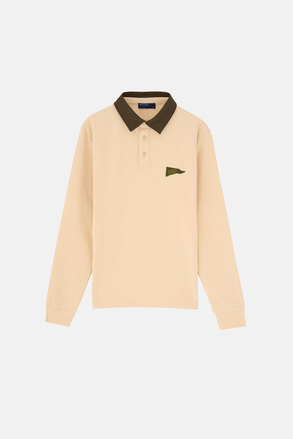 Wild at Heart Soft Touch Polo Yaka Sweatshirt - Ekru