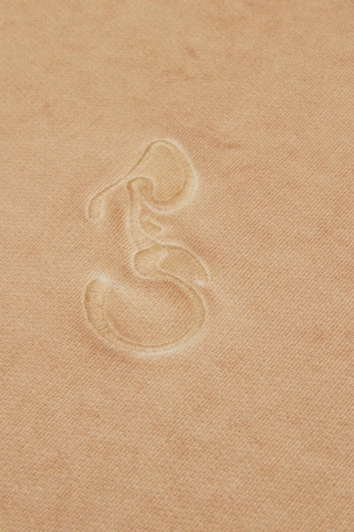 Logo Embroidered Washed Sweatshirt - Latte