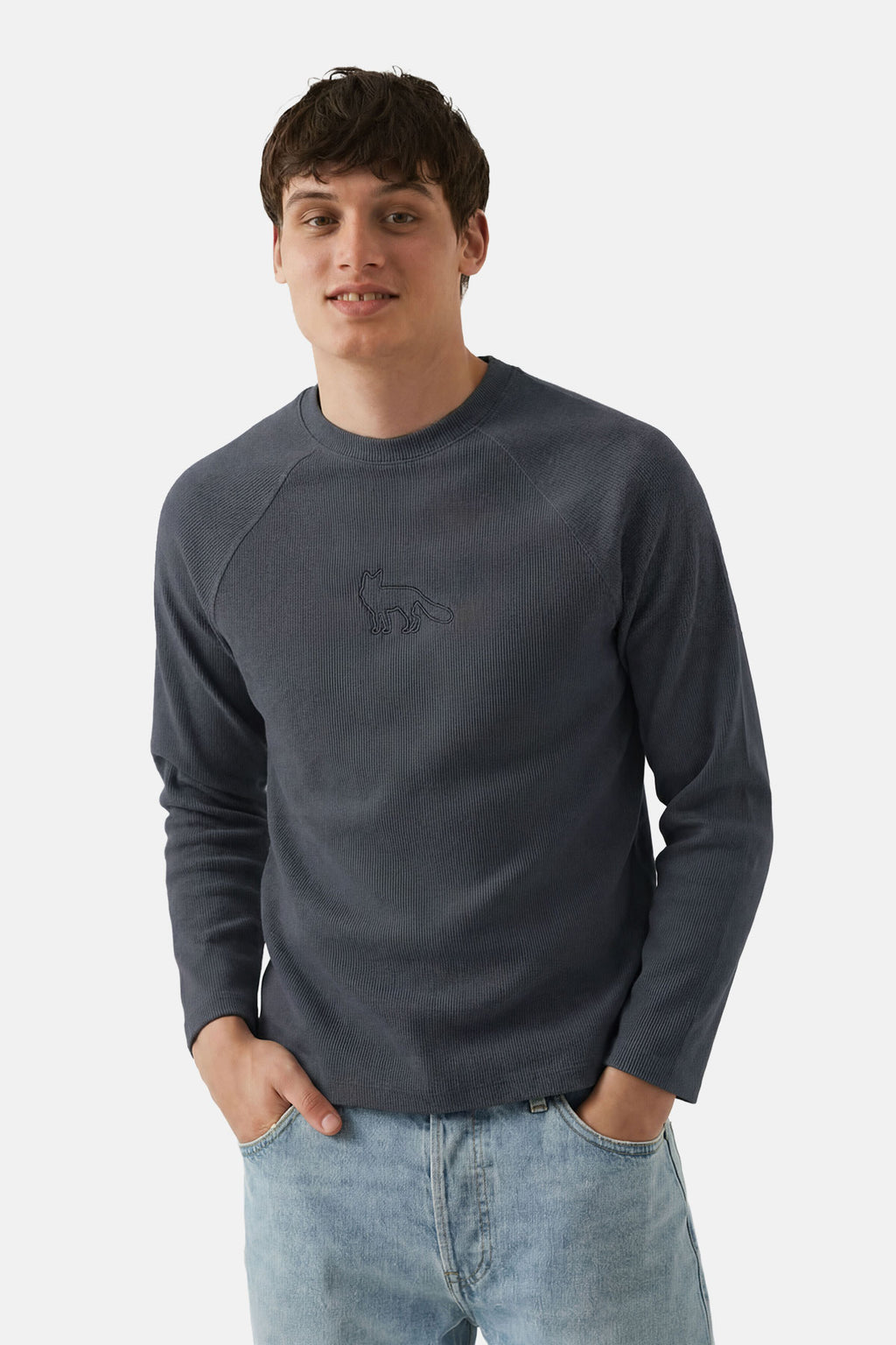 Kızıl Tilki Fitilli Sweatshirt - Antrasit