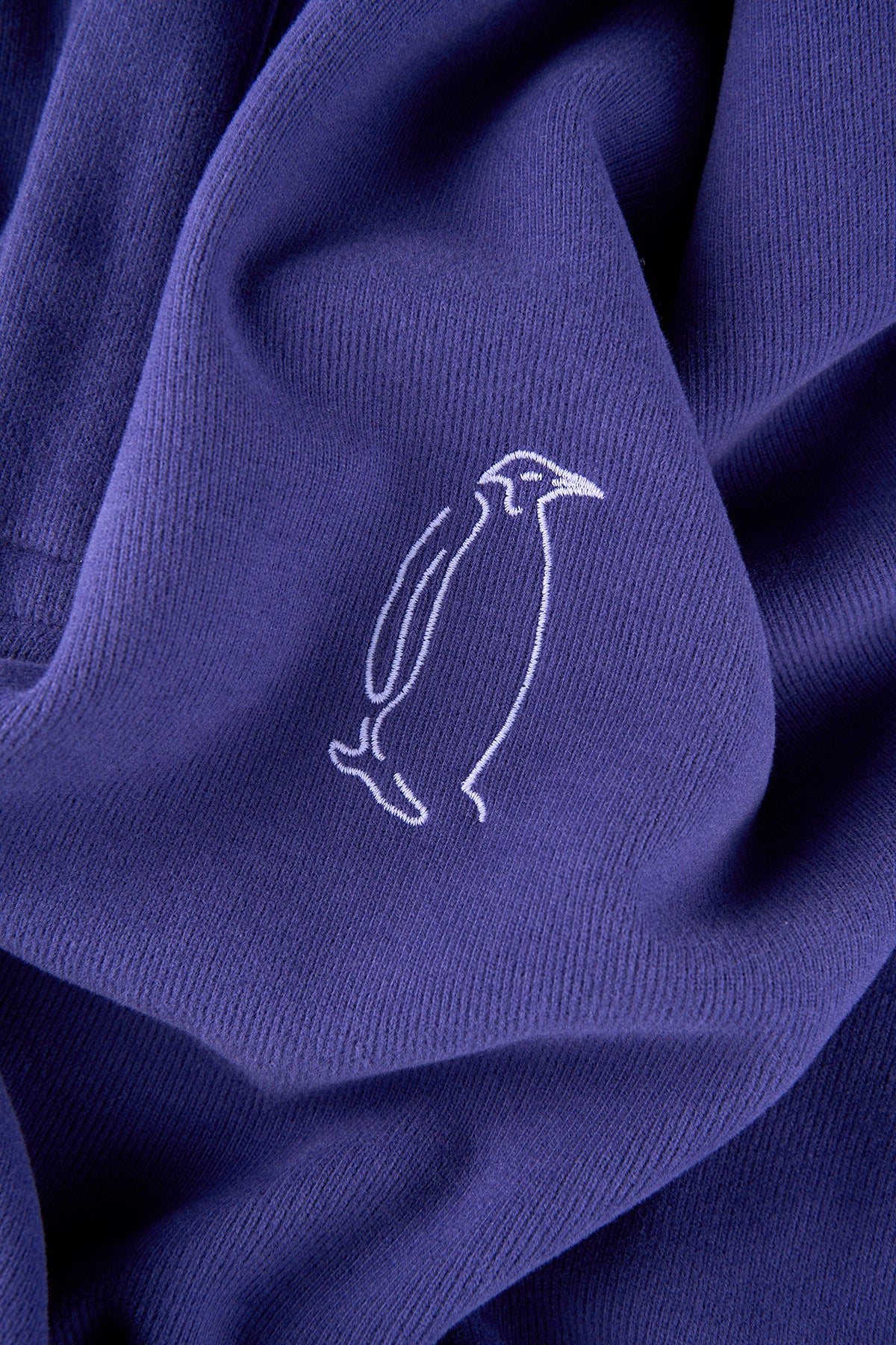 İmparator Penguen SuperSoft Oversize Polo Yaka Sweatshirt - Mor
