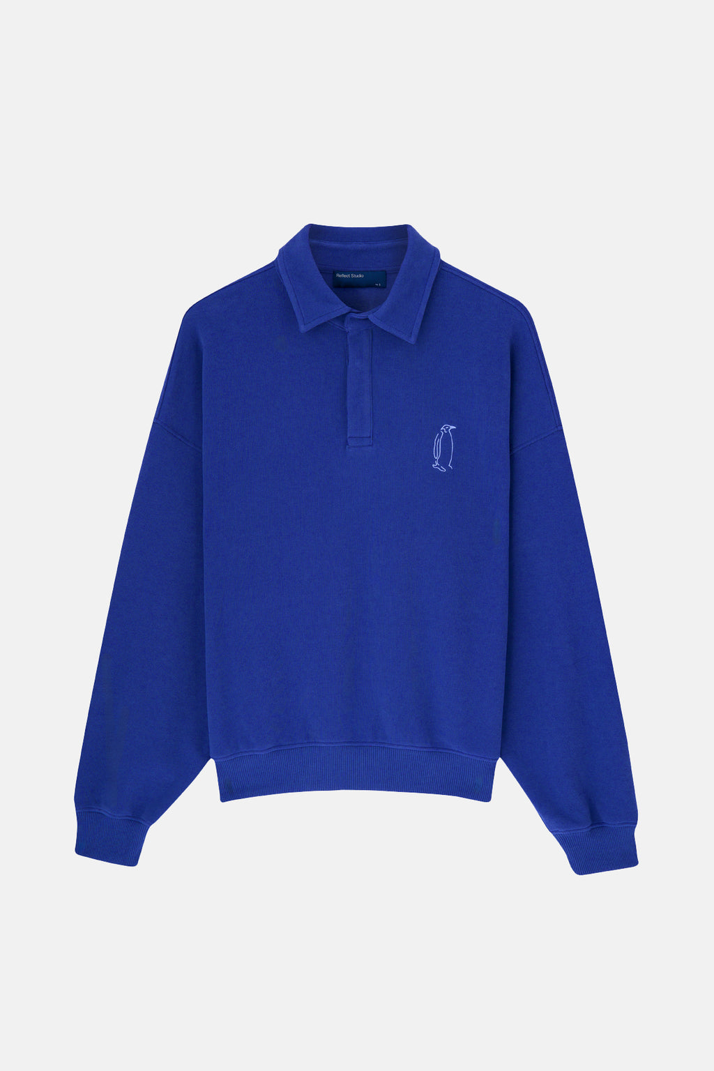 İmparator Penguen SuperSoft Oversize Polo Yaka Sweatshirt - Lacivert