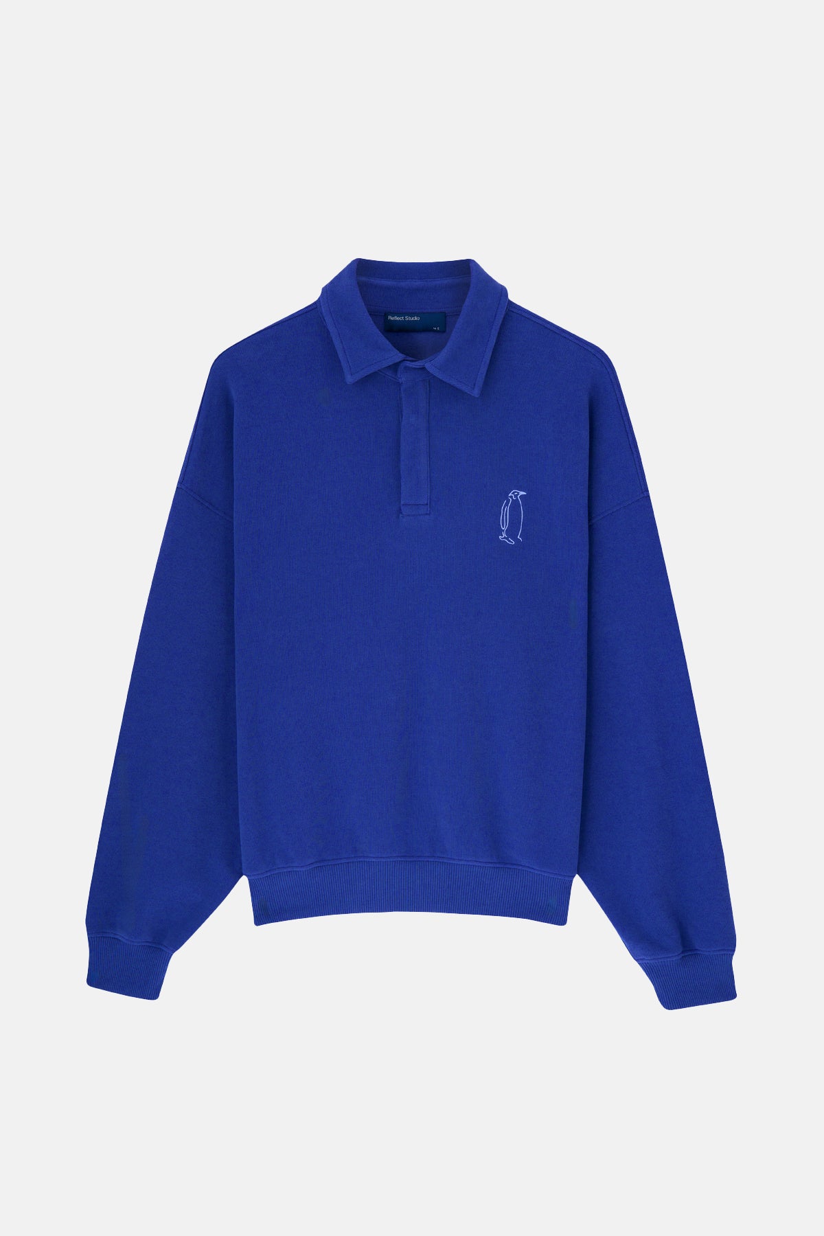 İmparator Penguen SuperSoft Oversize Polo Yaka Sweatshirt - Lacivert