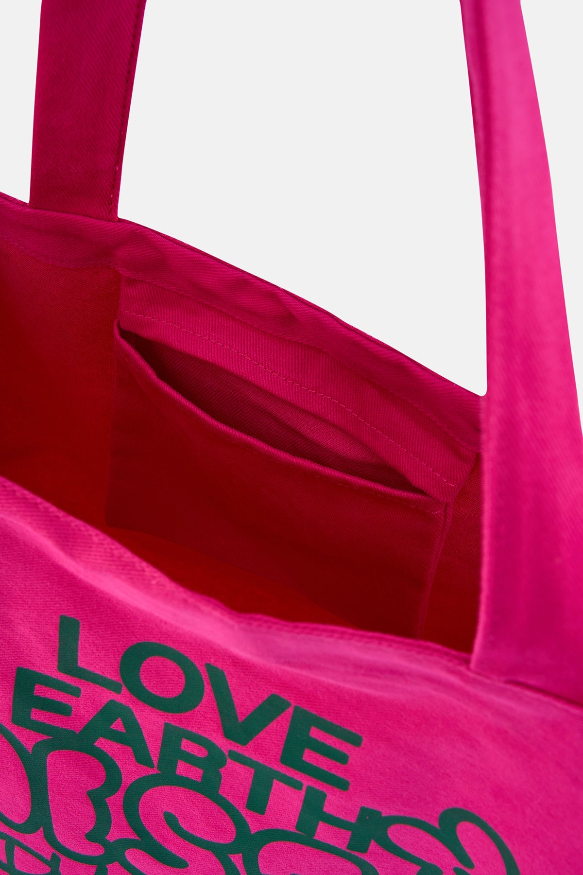 Love Earth Gabardin Çanta - Şeker Pembe