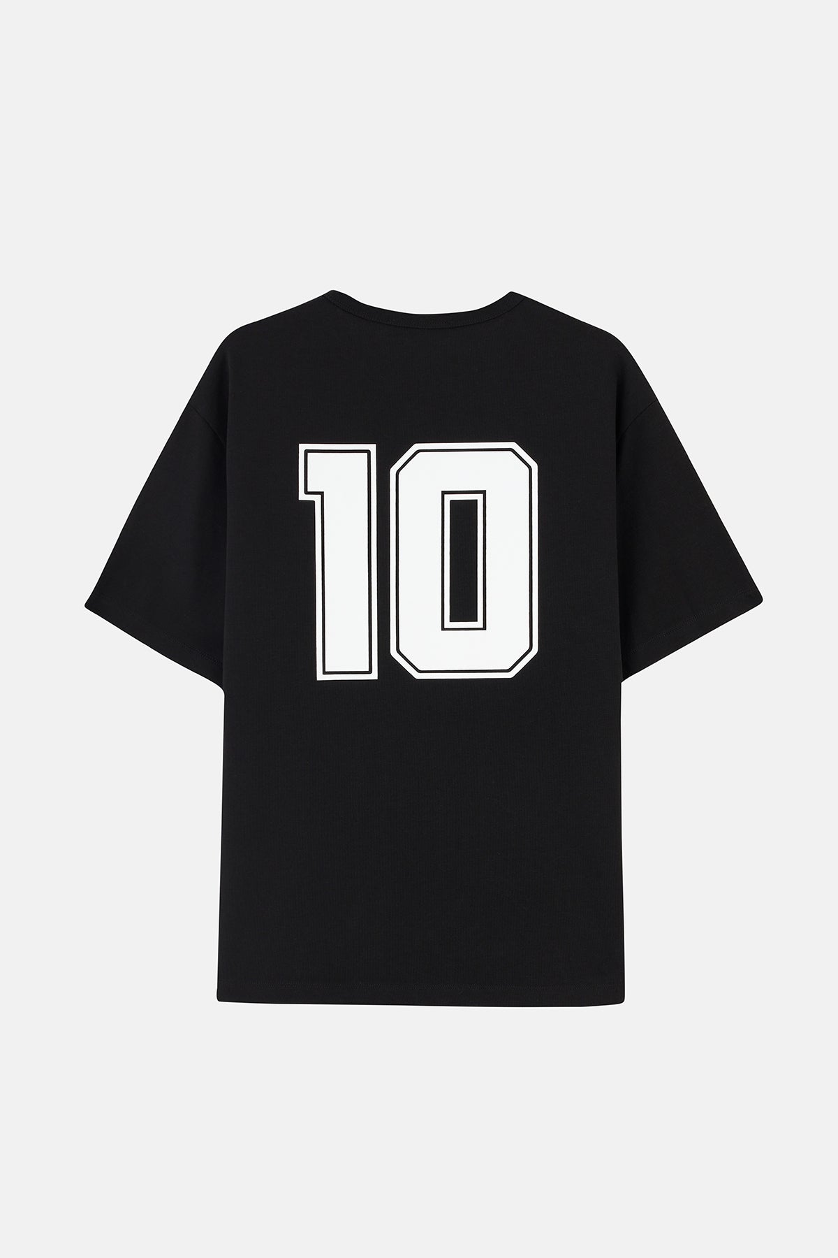 Number 10 Oversize T-Shirt - Siyah