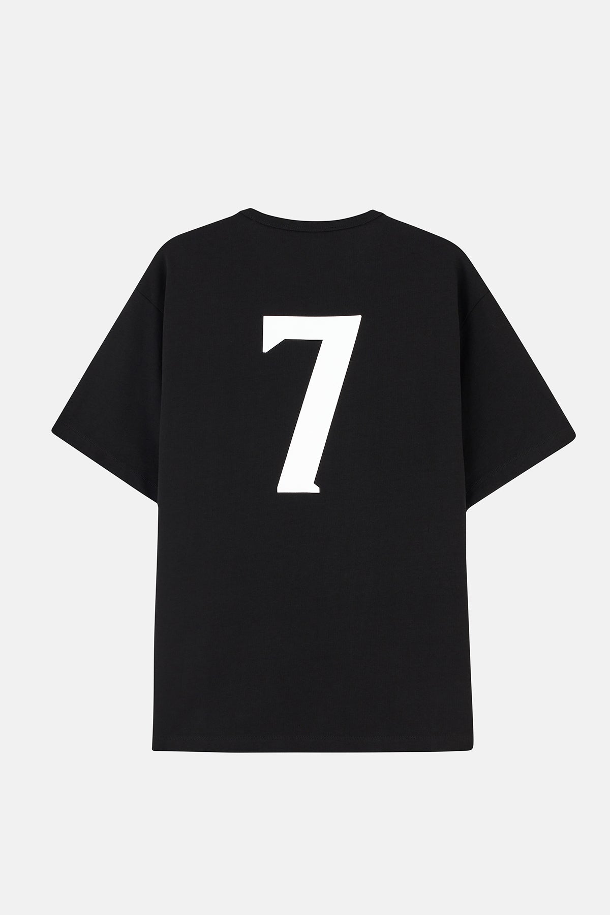 Number 7 Oversize T-shirt - Siyah