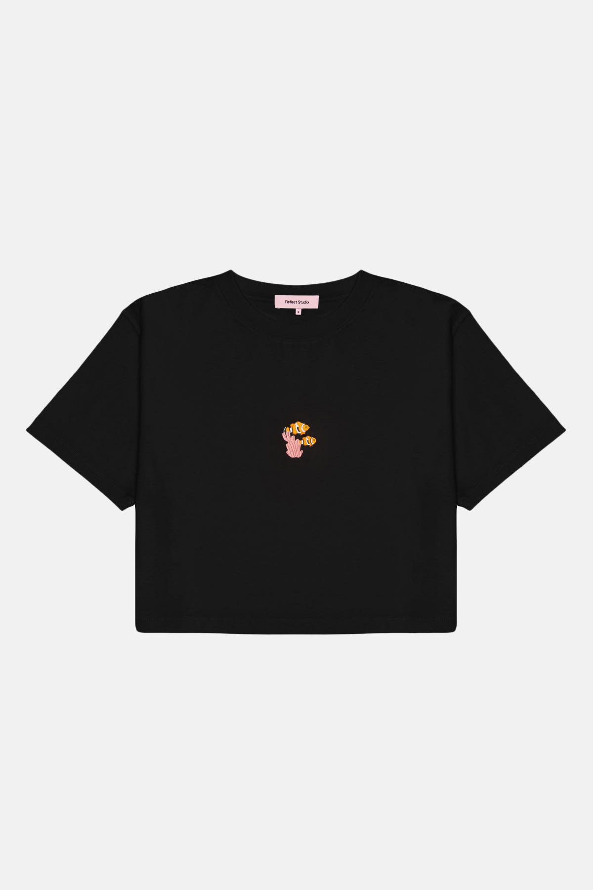 Palyaço Balığı Lightweight Crop T-Shirt - Siyah · 3