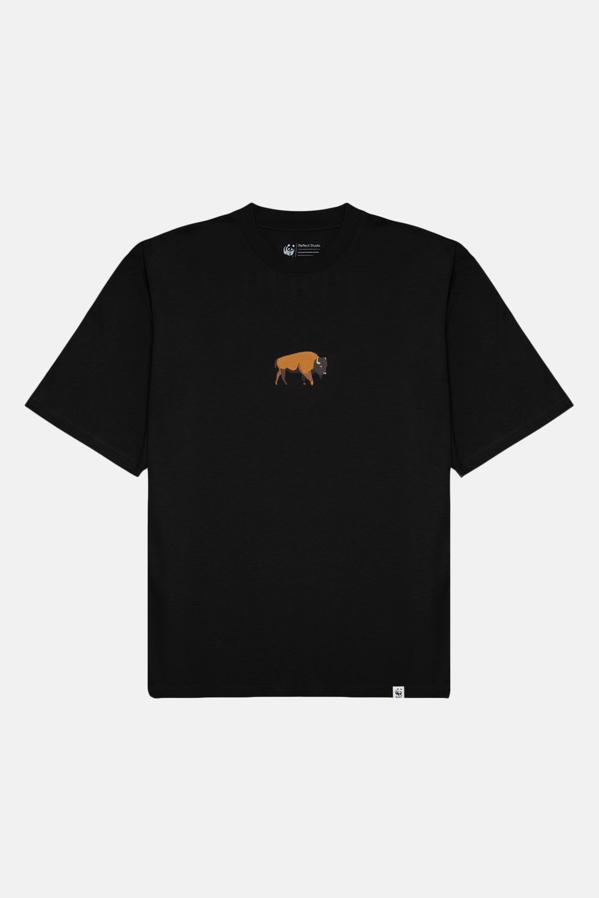 Bizon Oversize Lightweight T-Shirt - Siyah