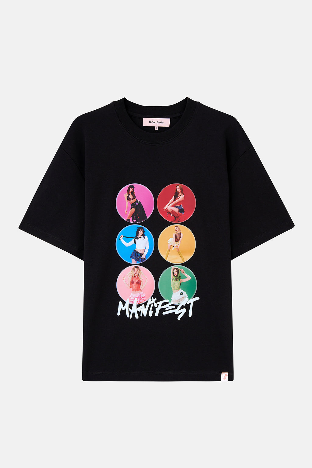 Manifestival Oversize T-shirt - Siyah