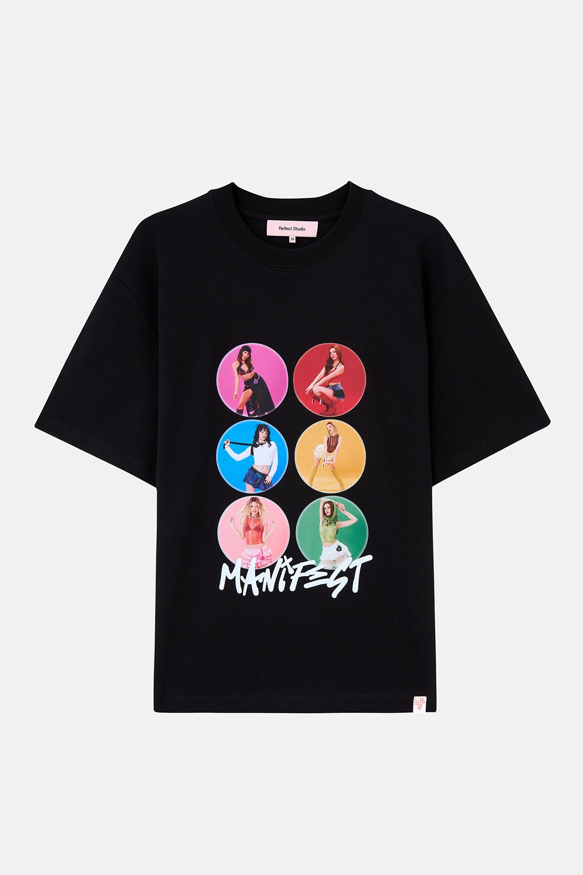 Manifestival Oversize T-shirt - Siyah