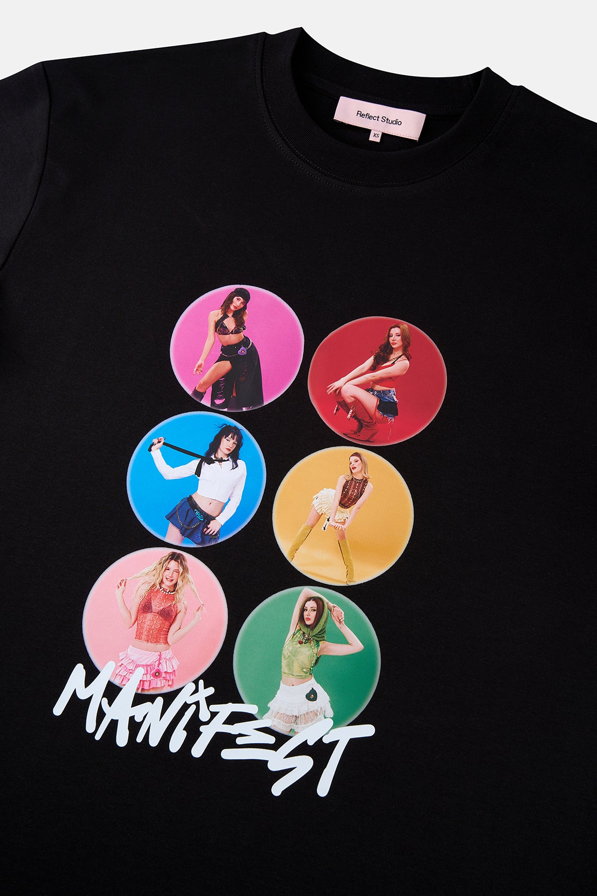 Manifestival Oversize T-shirt - Siyah