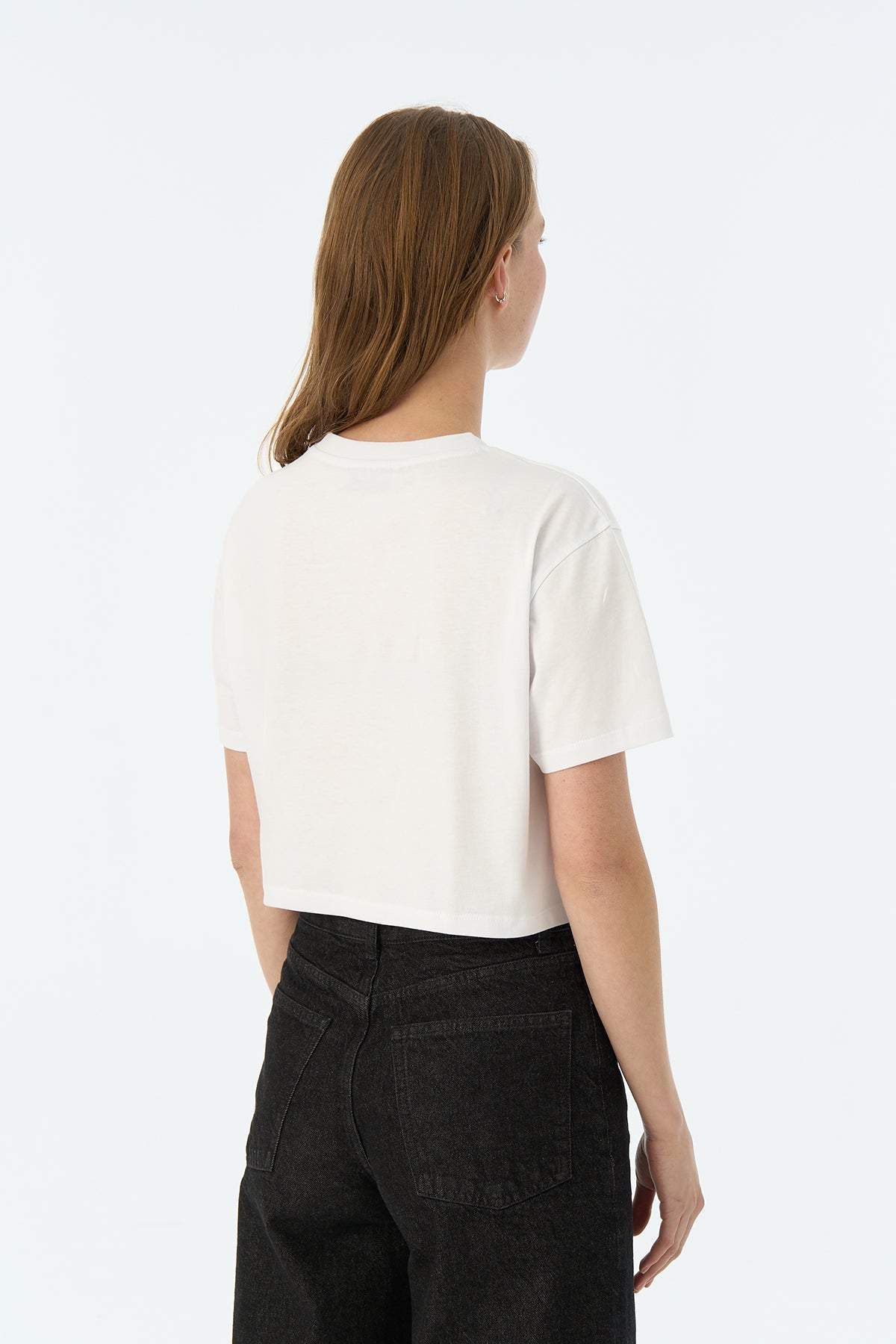 Panda Lightweight Crop T-Shirt - Beyaz · 3