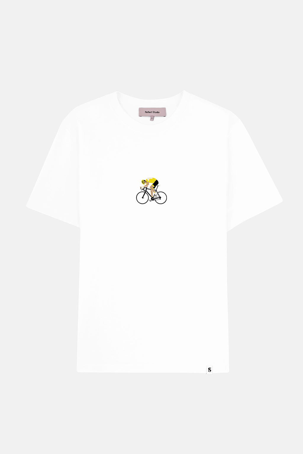 Tour De Cyclist Light-Weight T-Shirt - Beyaz