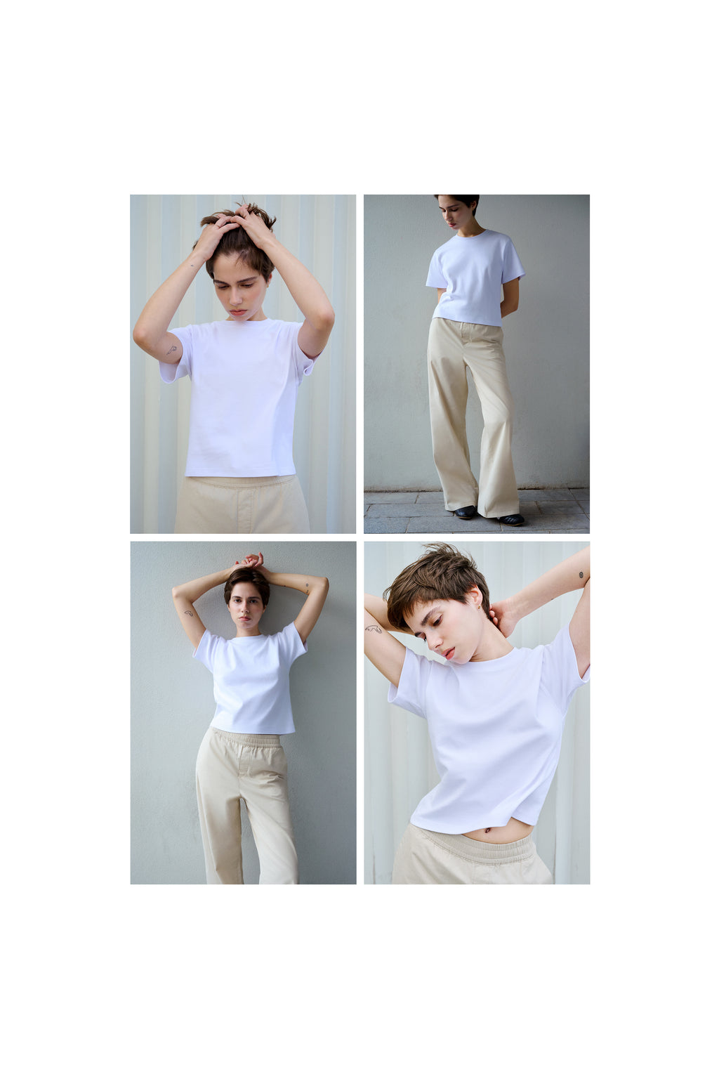 Basic Premium Kadın T-shirt - Beyaz