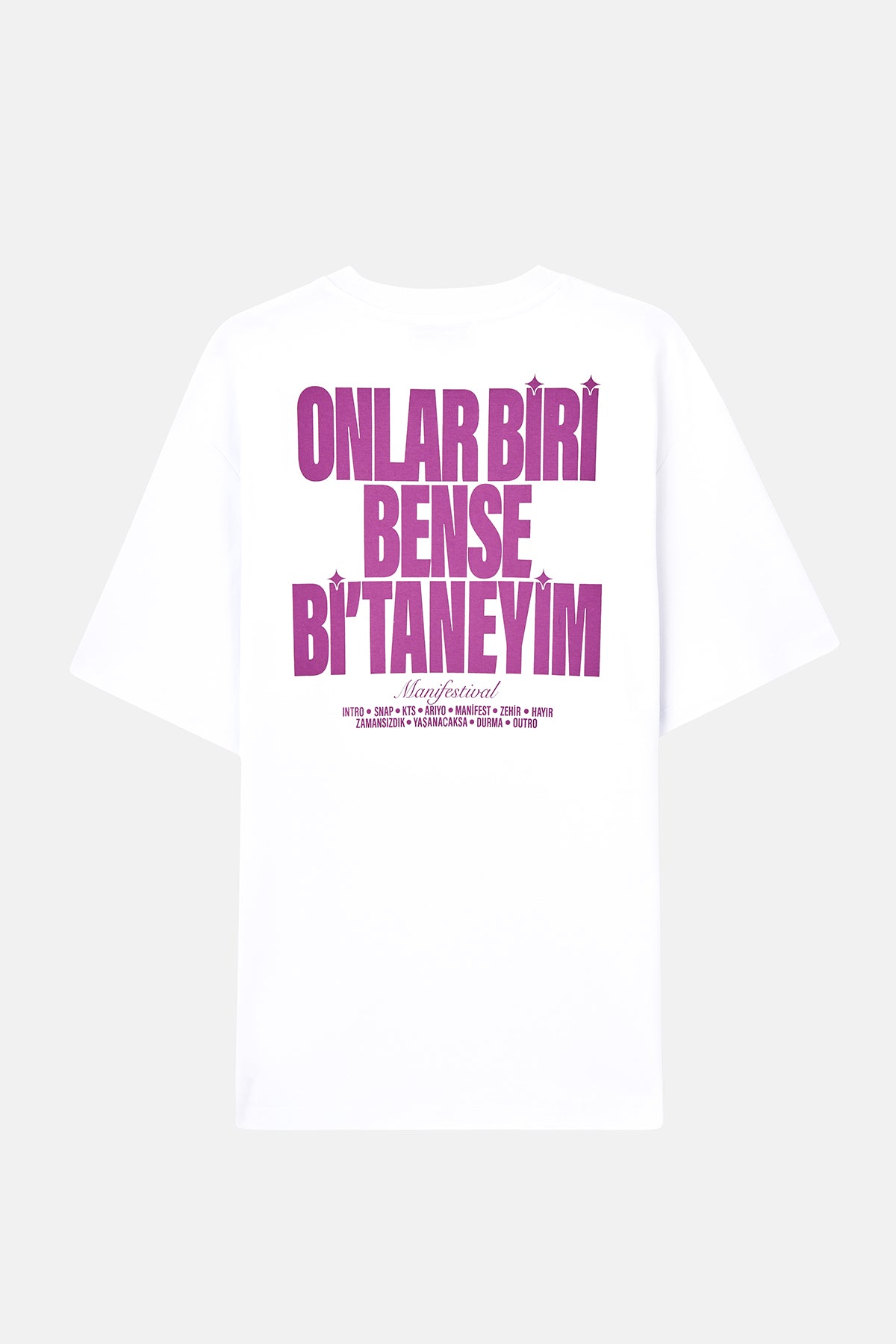 Bi’Taneyim Oversize T-shirt - Mor