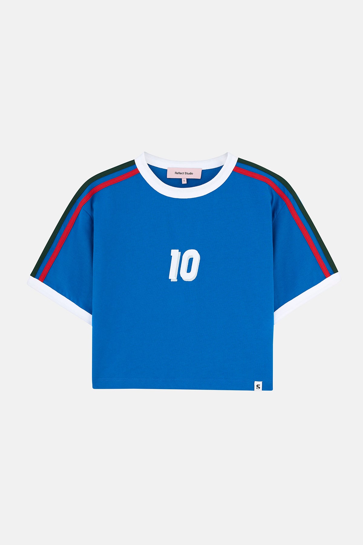 Italy 10 Supreme Crop T-shirt  - İndigo Mavi