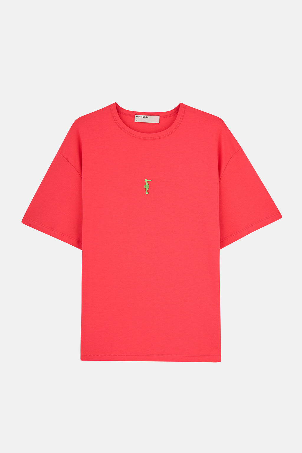 Deniz Atı Oversize Premium T-Shirt - Nar Çiçeği