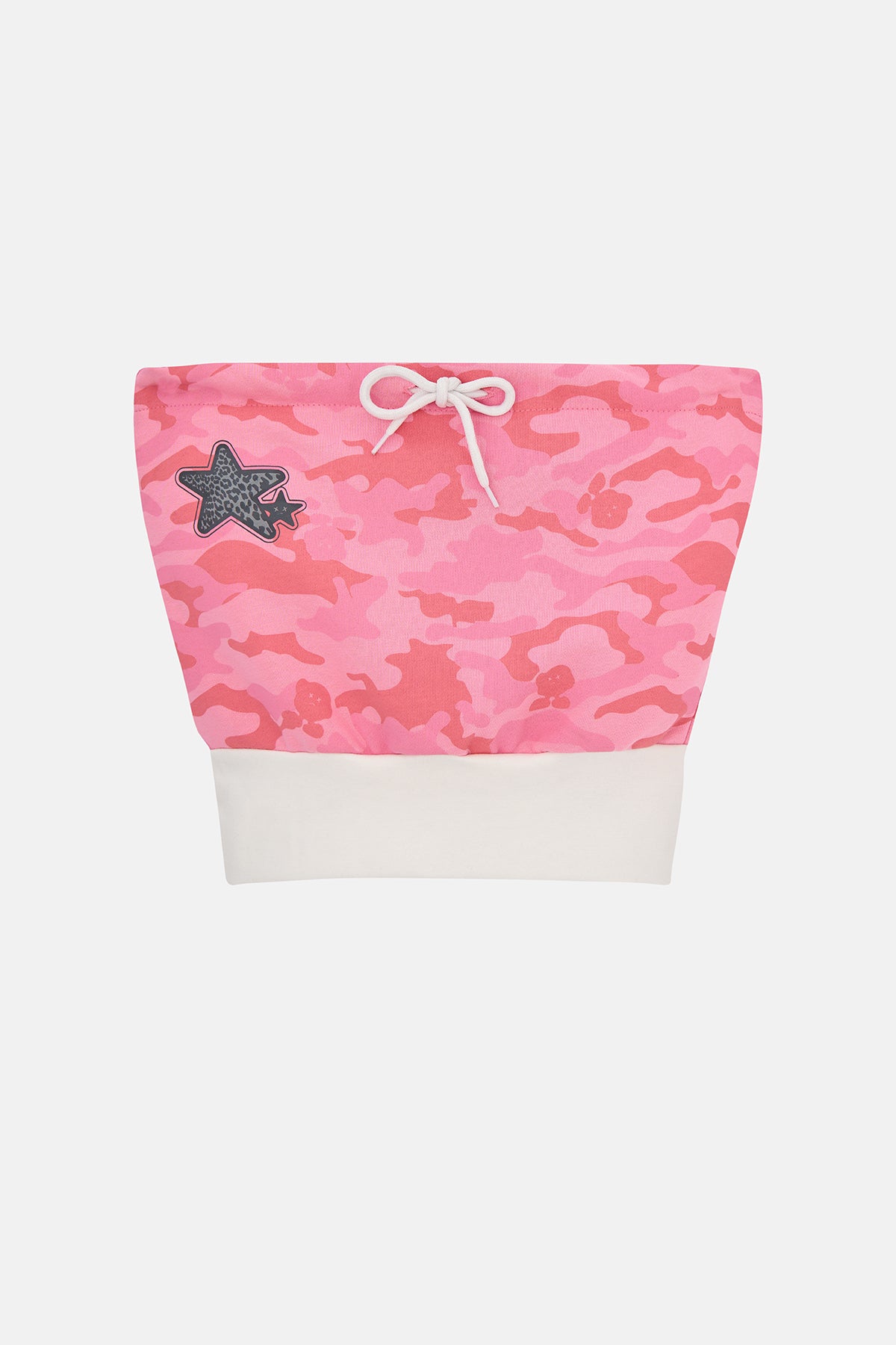 Zehir Pack - Pink Camo Star Strapless Top