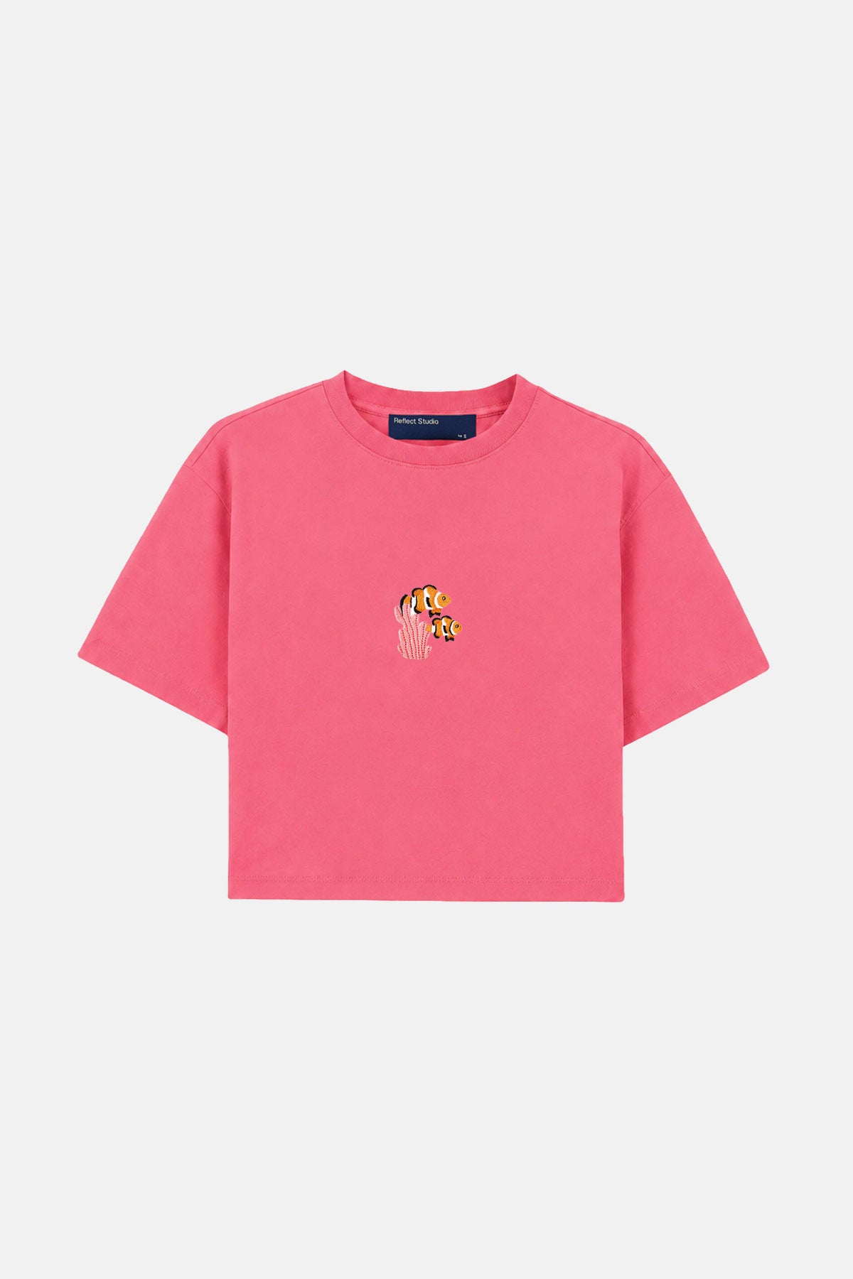 Palyaço Balığı  Lightweight Crop T-shirt - Pembe