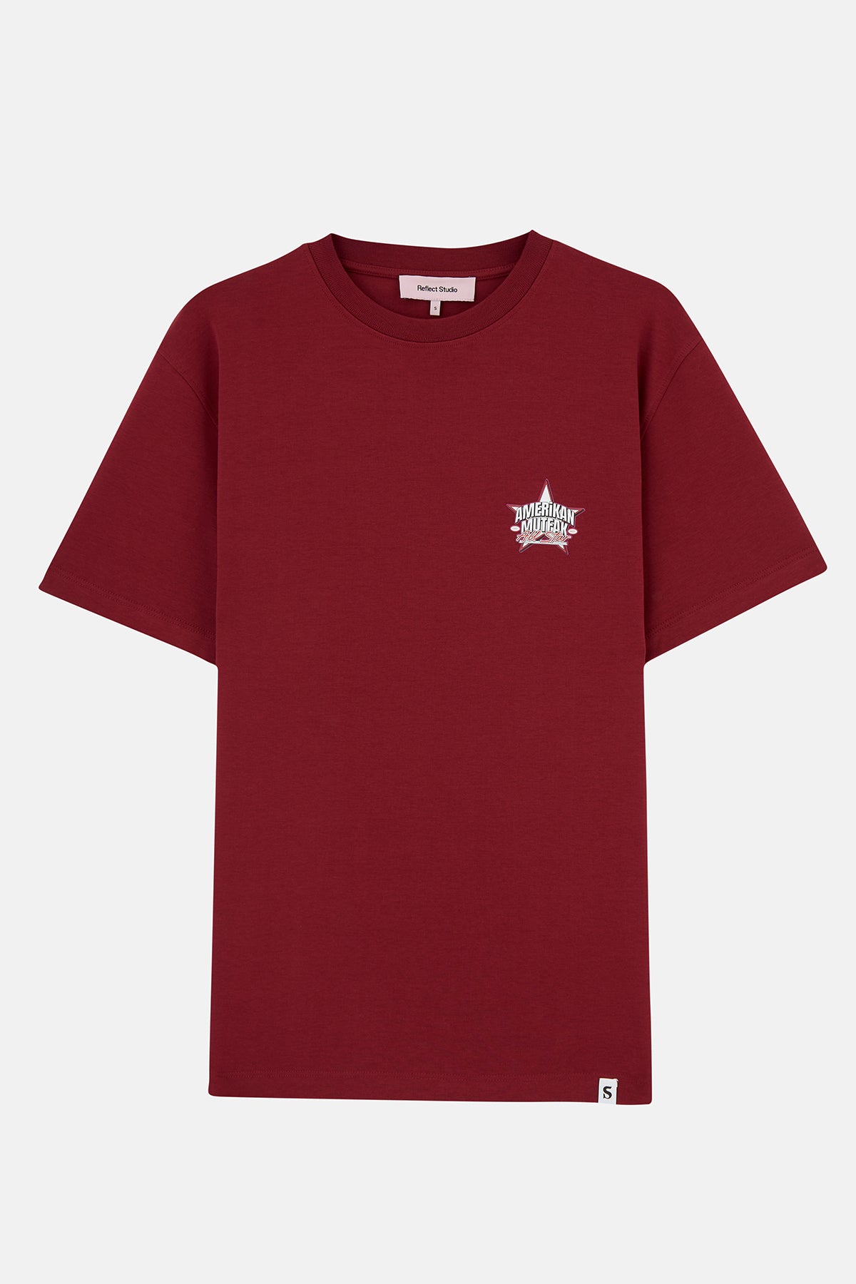 Amerikan Mutfak Logo Premium T-shirt - Bordo