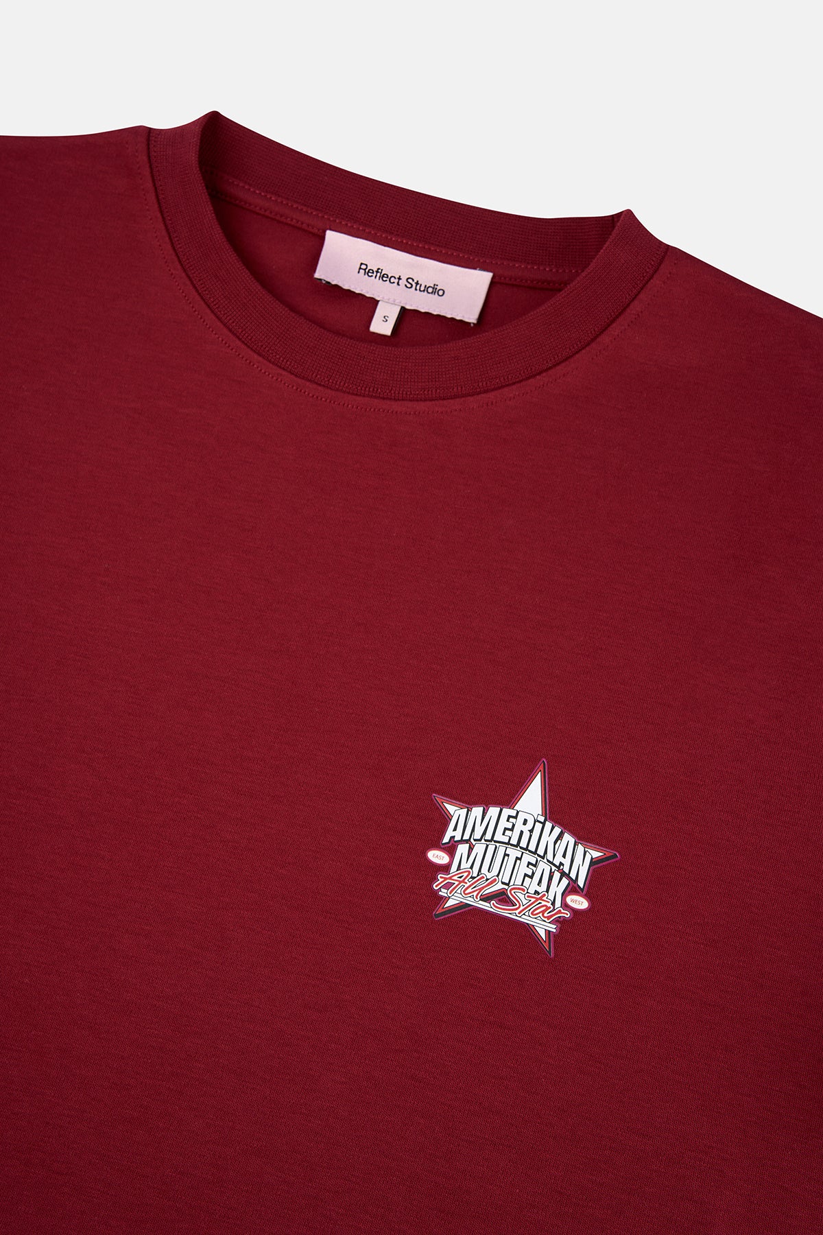 Amerikan Mutfak Logo Premium T-shirt - Bordo