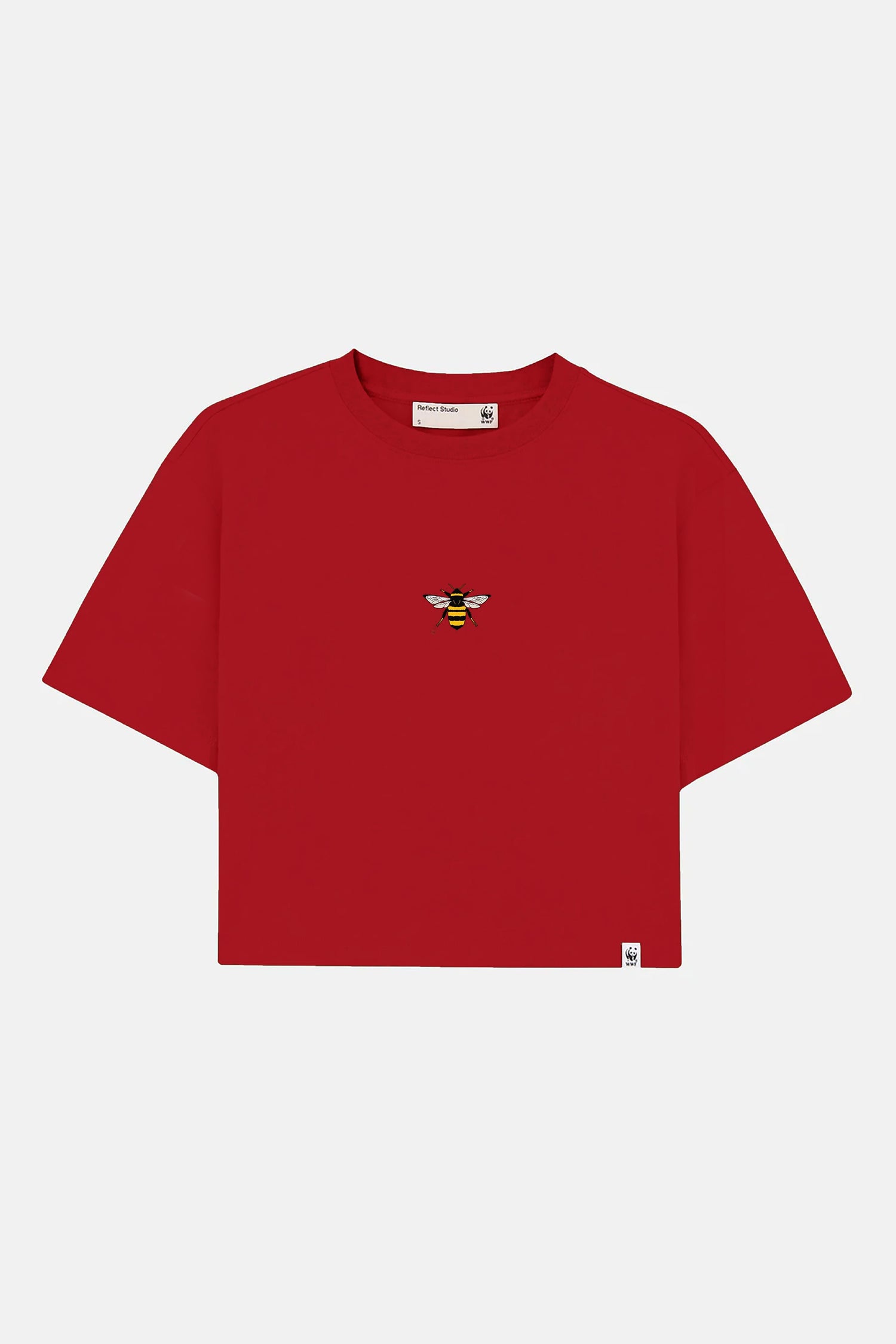 Arı Lightweight Crop T-Shirt - Bordo