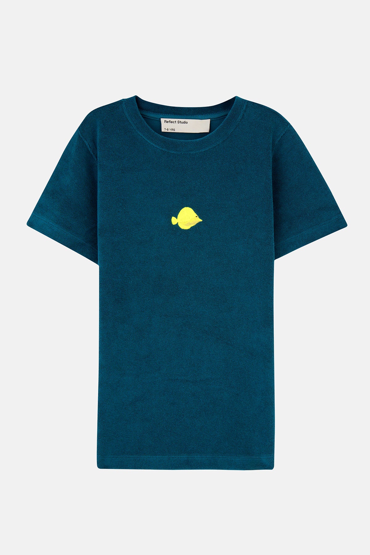 Yellow Tang Terry Çocuk T-Shirt - Petrol Yeşili
