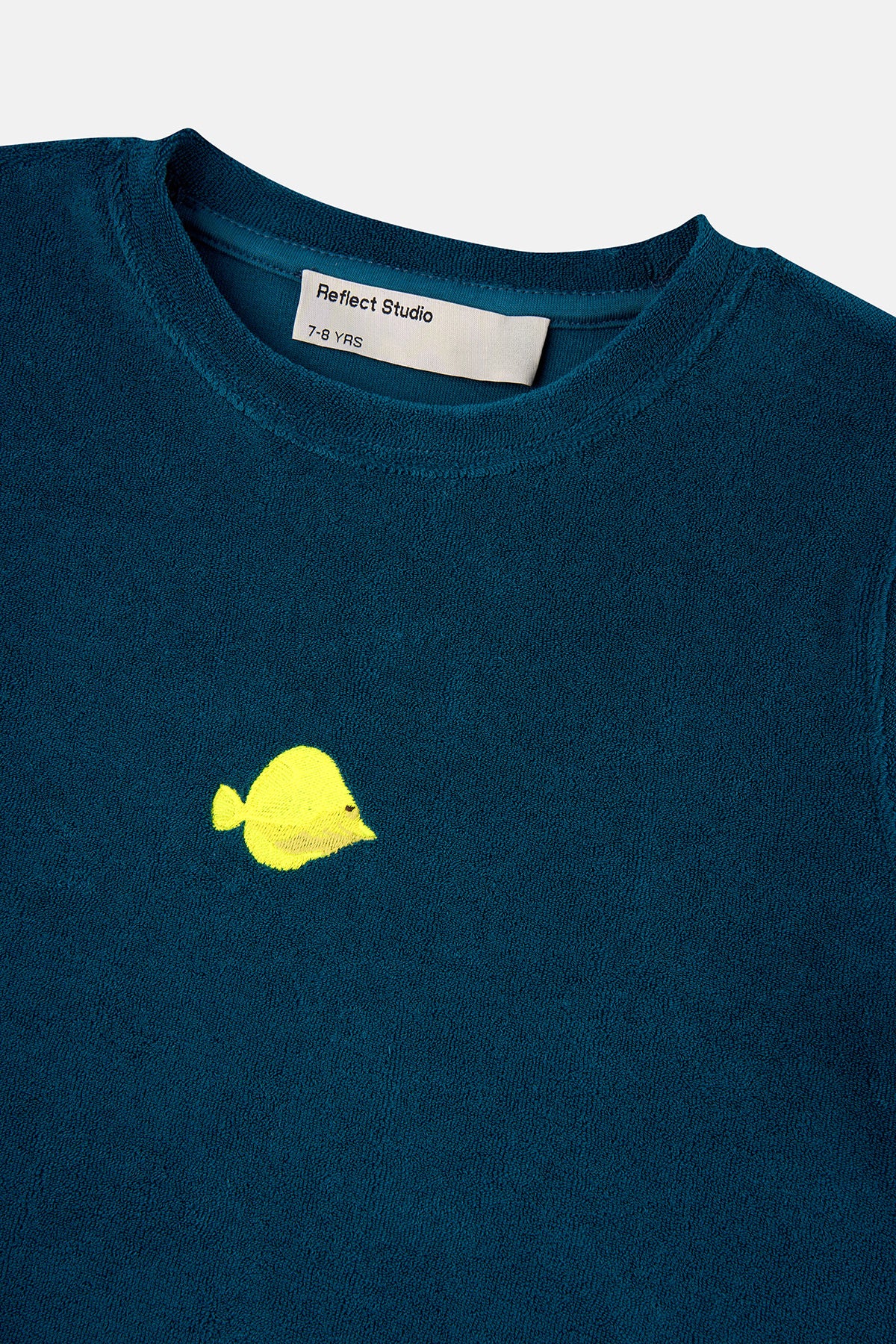 Yellow Tang Terry Çocuk T-Shirt - Petrol Yeşili