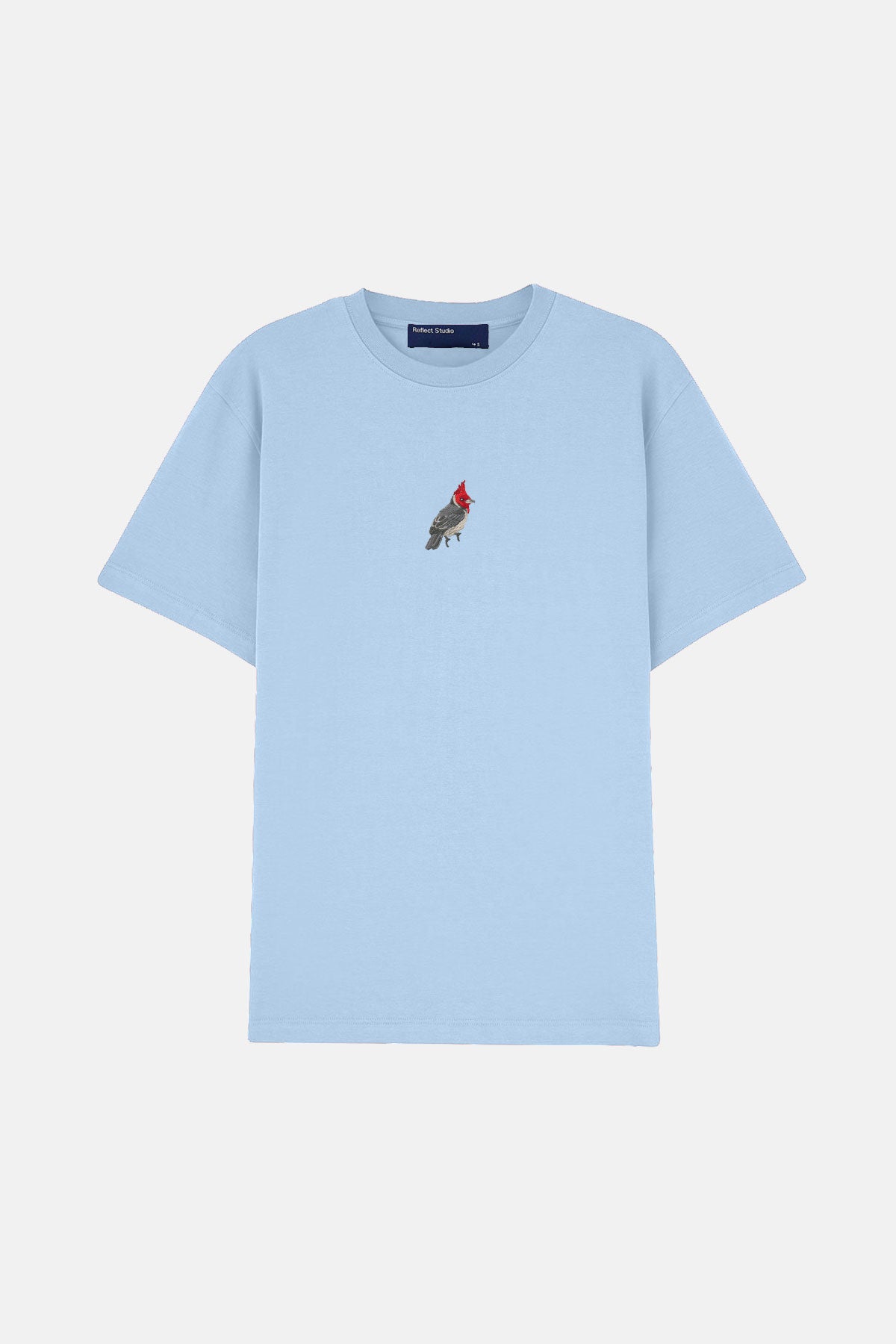 Kırmızı Tepeli Kardinal Premium T-shirt - Açık Mavi