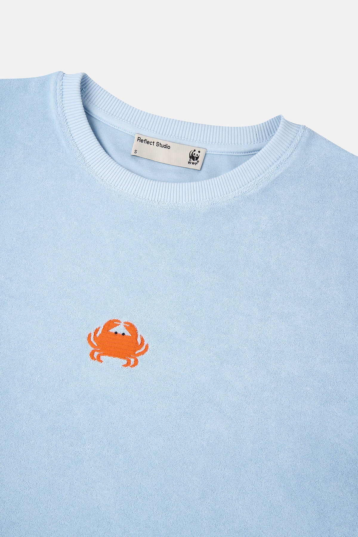 Yengeç Terry T-shirt - Açık Mavi