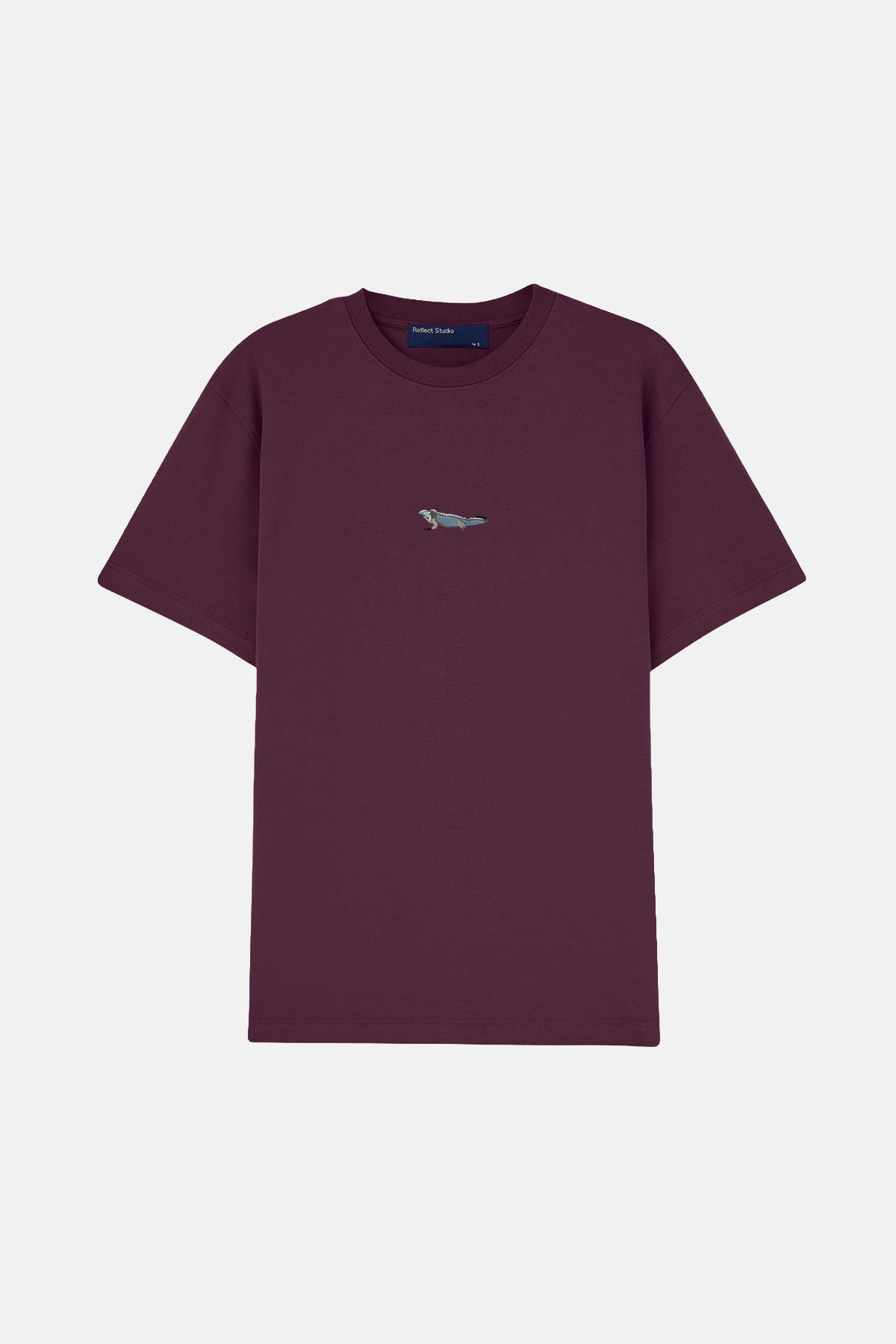 Mavi İguana Premium T-shirt - Mürdüm