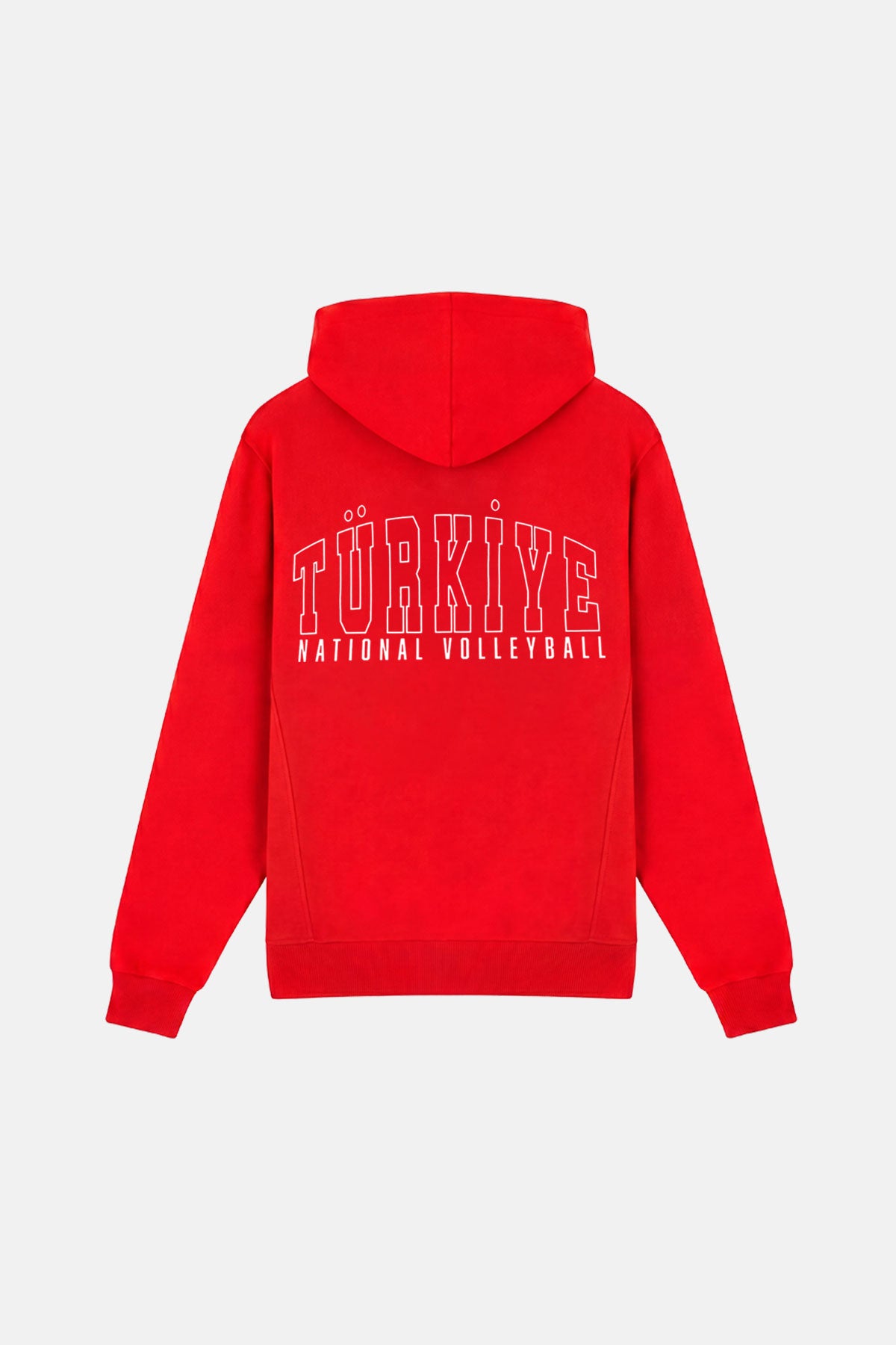 Türkiye Milli Voleybol Takımı Soft Fleece Fermuarlı Hoodie - Kırmızı