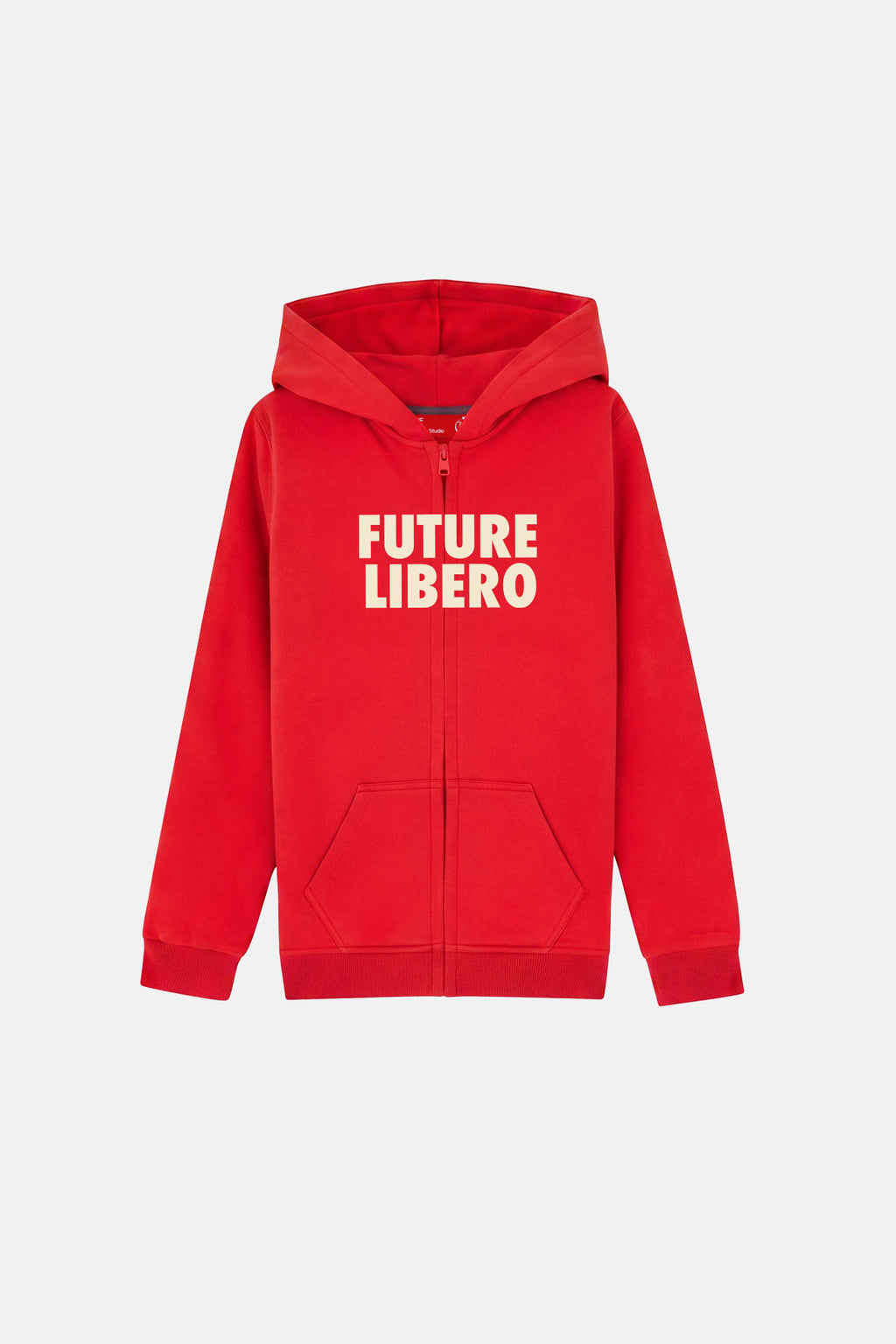 Future Setter Çocuk Fermuarlı Soft Fleece Hoodie - Kırmızı