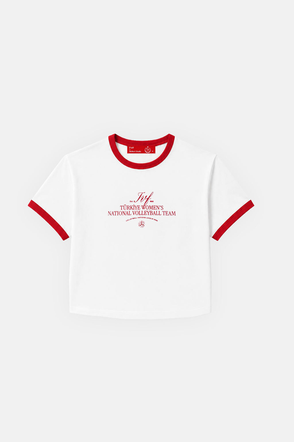 TVF 1958 Crop T-shirt - Beyaz