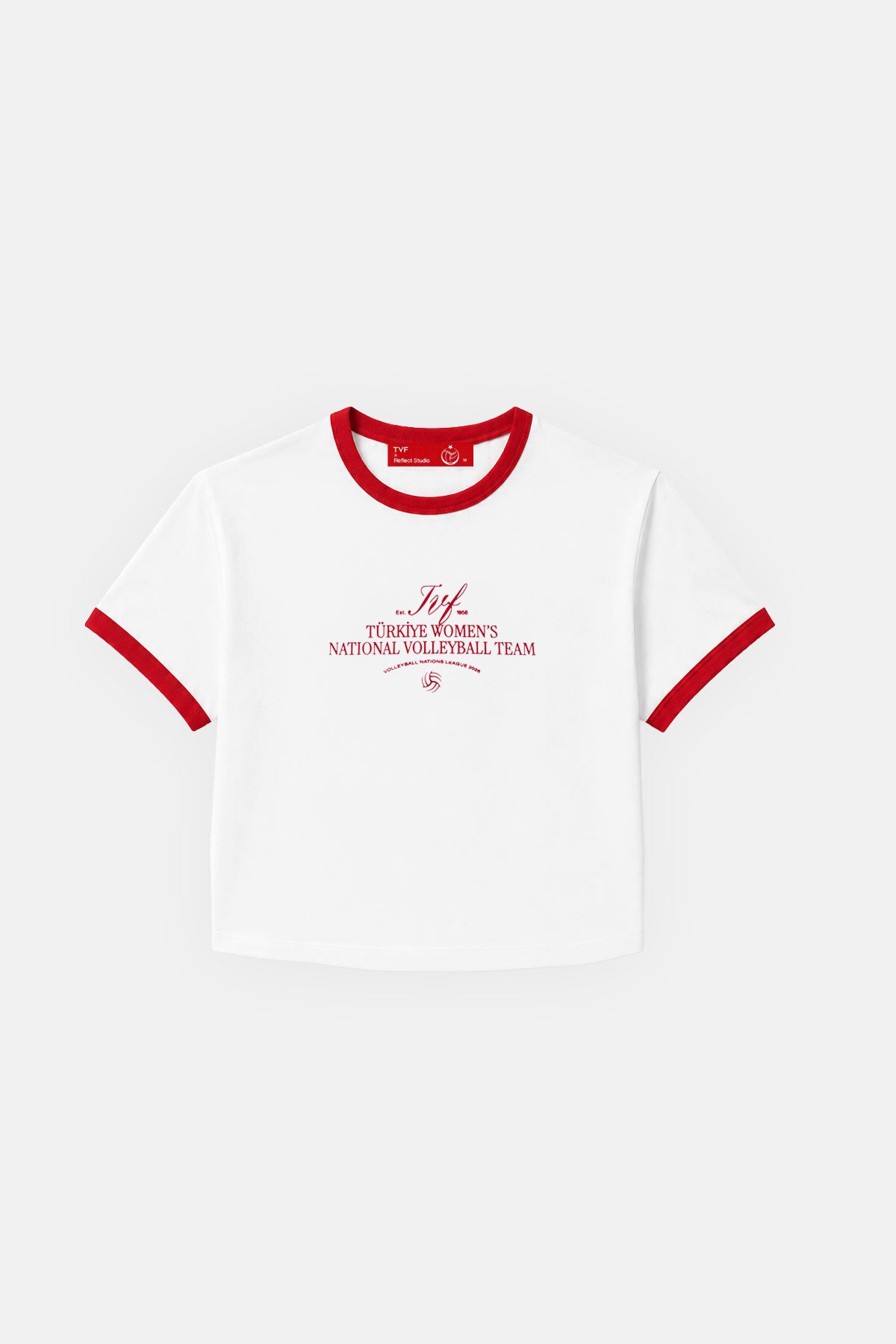 TVF 1958 Crop T-shirt - Beyaz