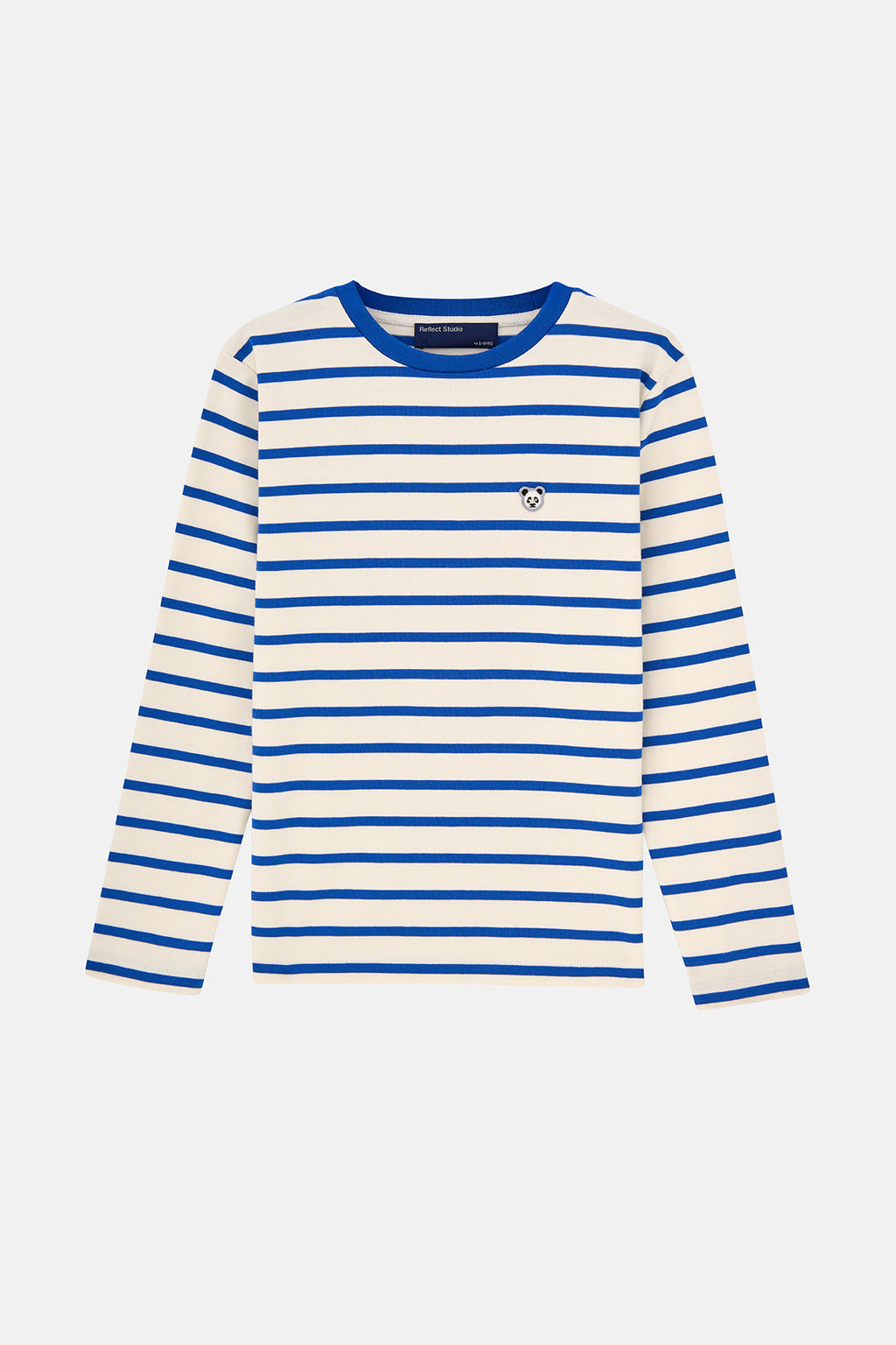 Panda Çocuk Heavyweight Uzun Kollu T-shirt - Lacivert / Ekru