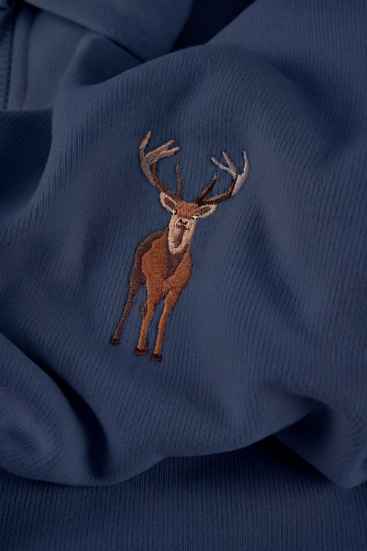 Geyik SuperSoft Full Zip Hoodie - Lacivert