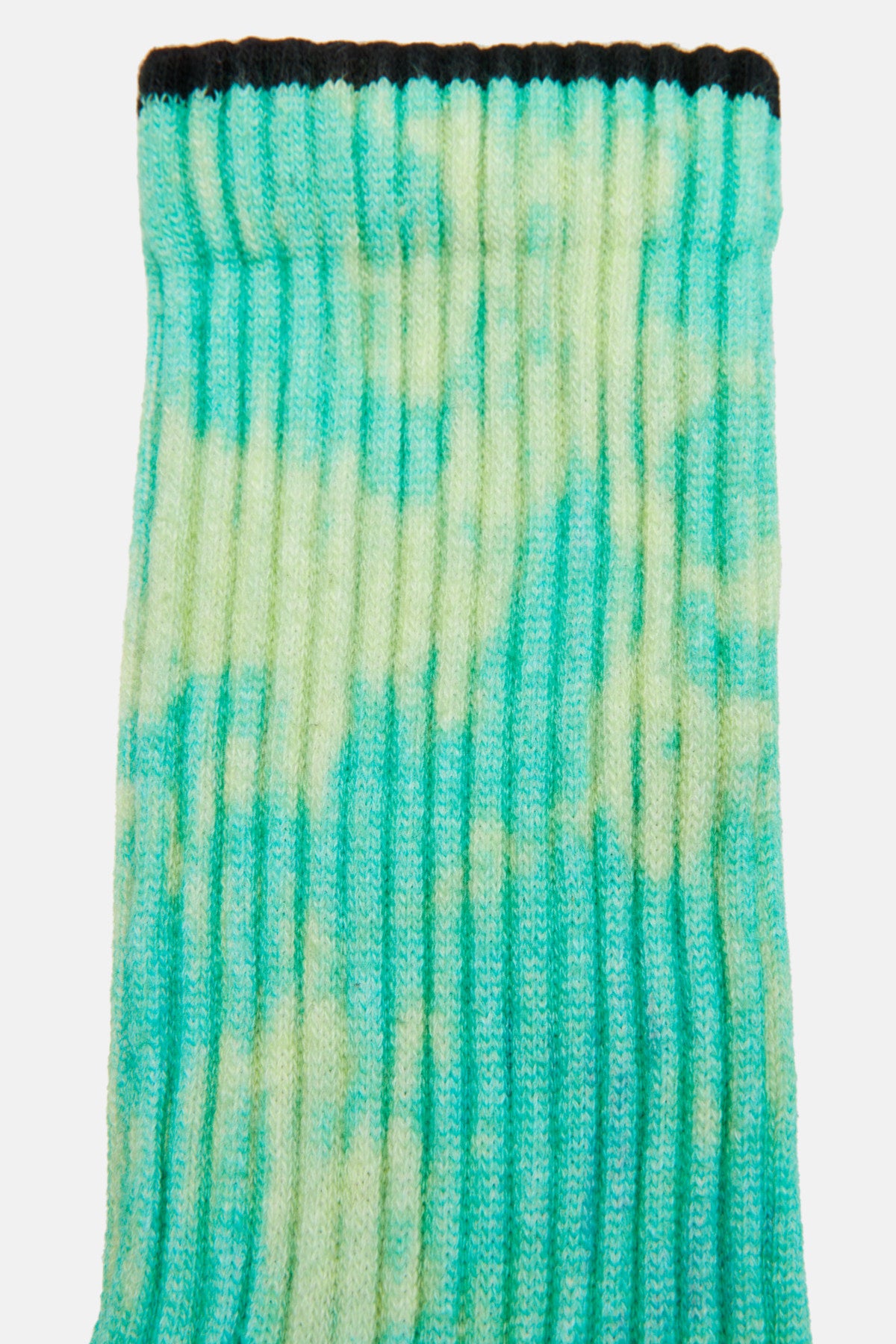 Ribbed Tie Dye Socks - Green