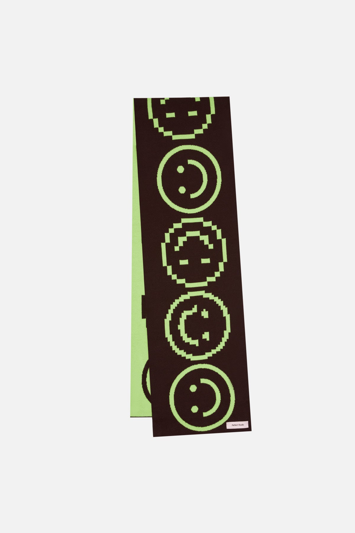 Smiley Scarf - Green-Brown