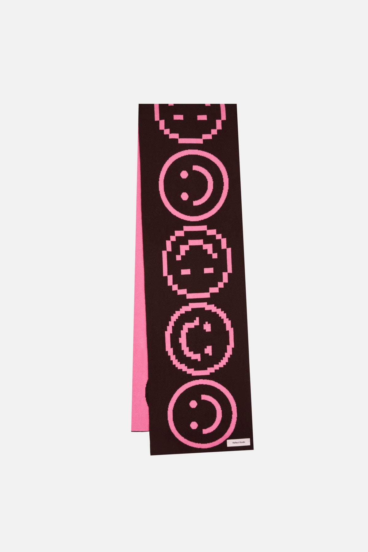 Smiley Scarf - Pink-Brown