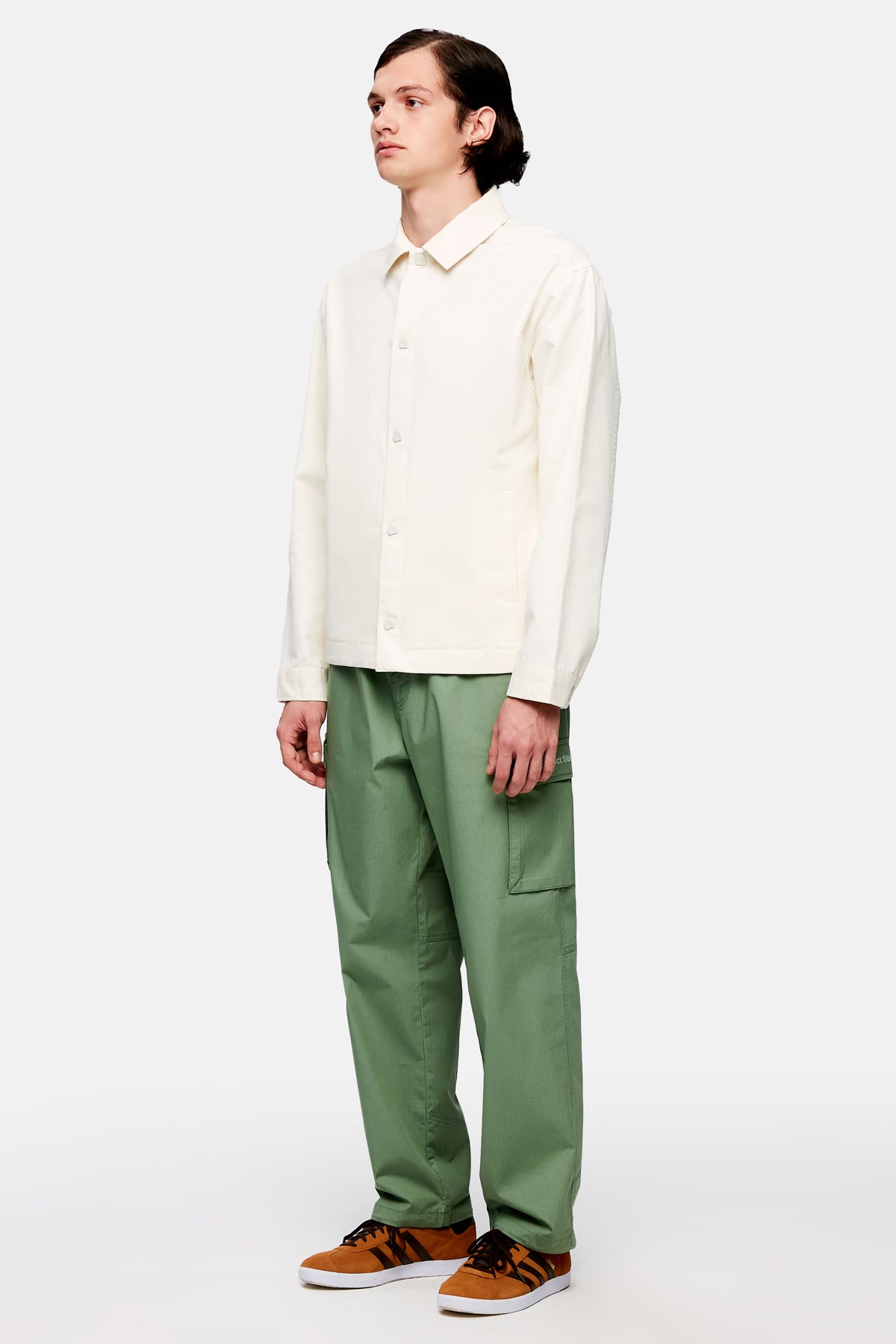 Belted Logo Embroidered Trackpants - Khaki
