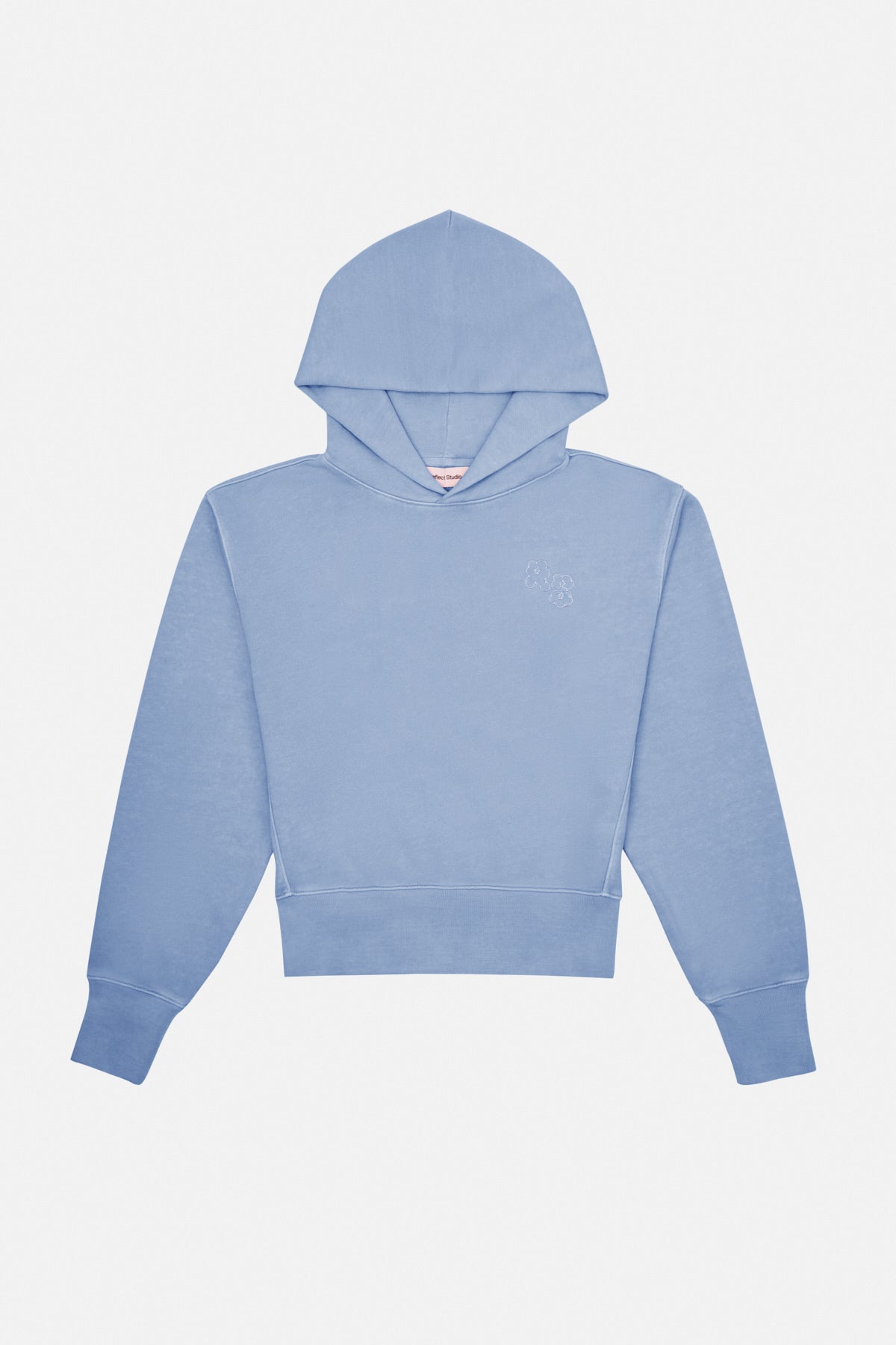 Logo Washed Crop Hoodie - Light Purple