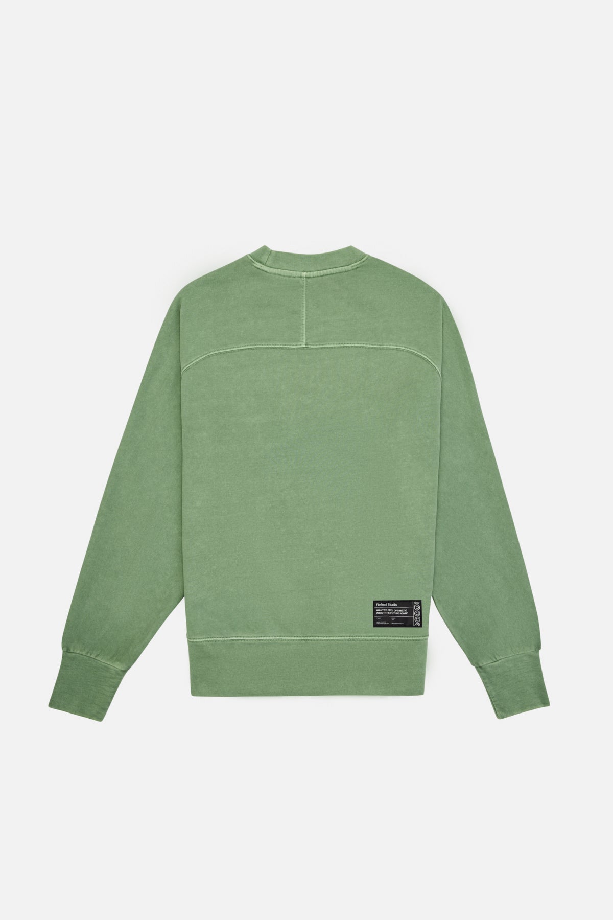 Super Nature Washed Oversize Sweatshirt - Green