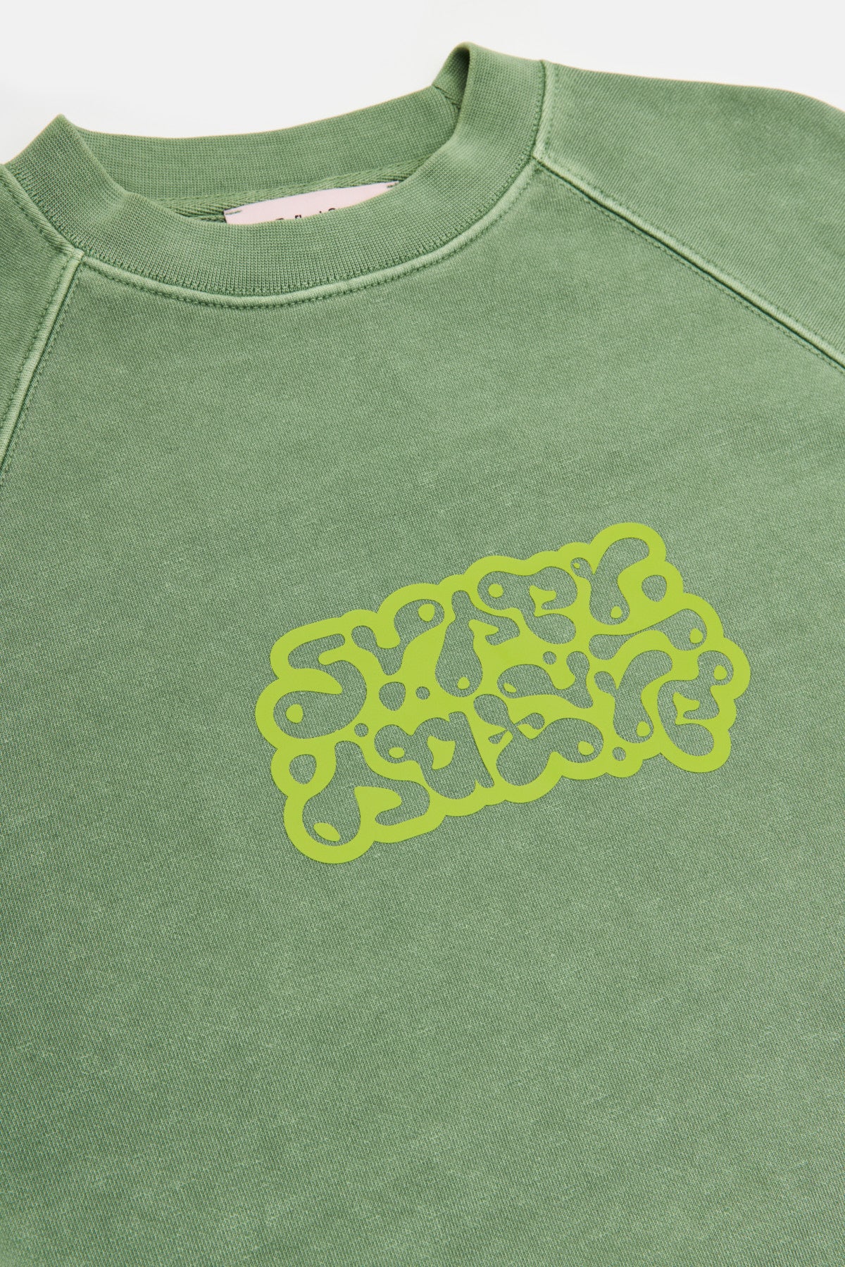 Super Nature Washed Oversize Sweatshirt - Green